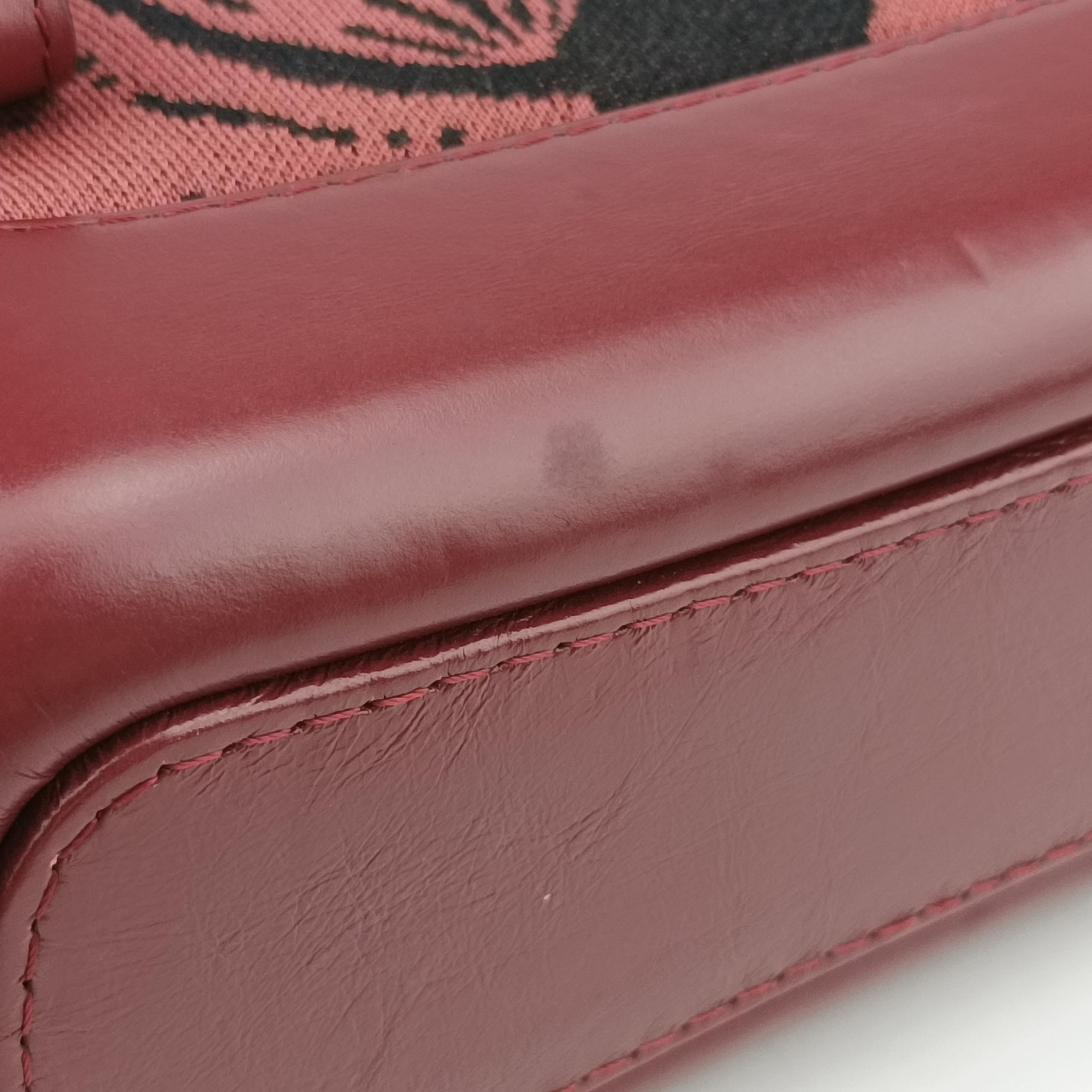 GABRIELLE print Red×black Fabric ×leather A91810 25134137ガブリエル プリント レッド×ブラック ファブリック×レザー A91810 25134137