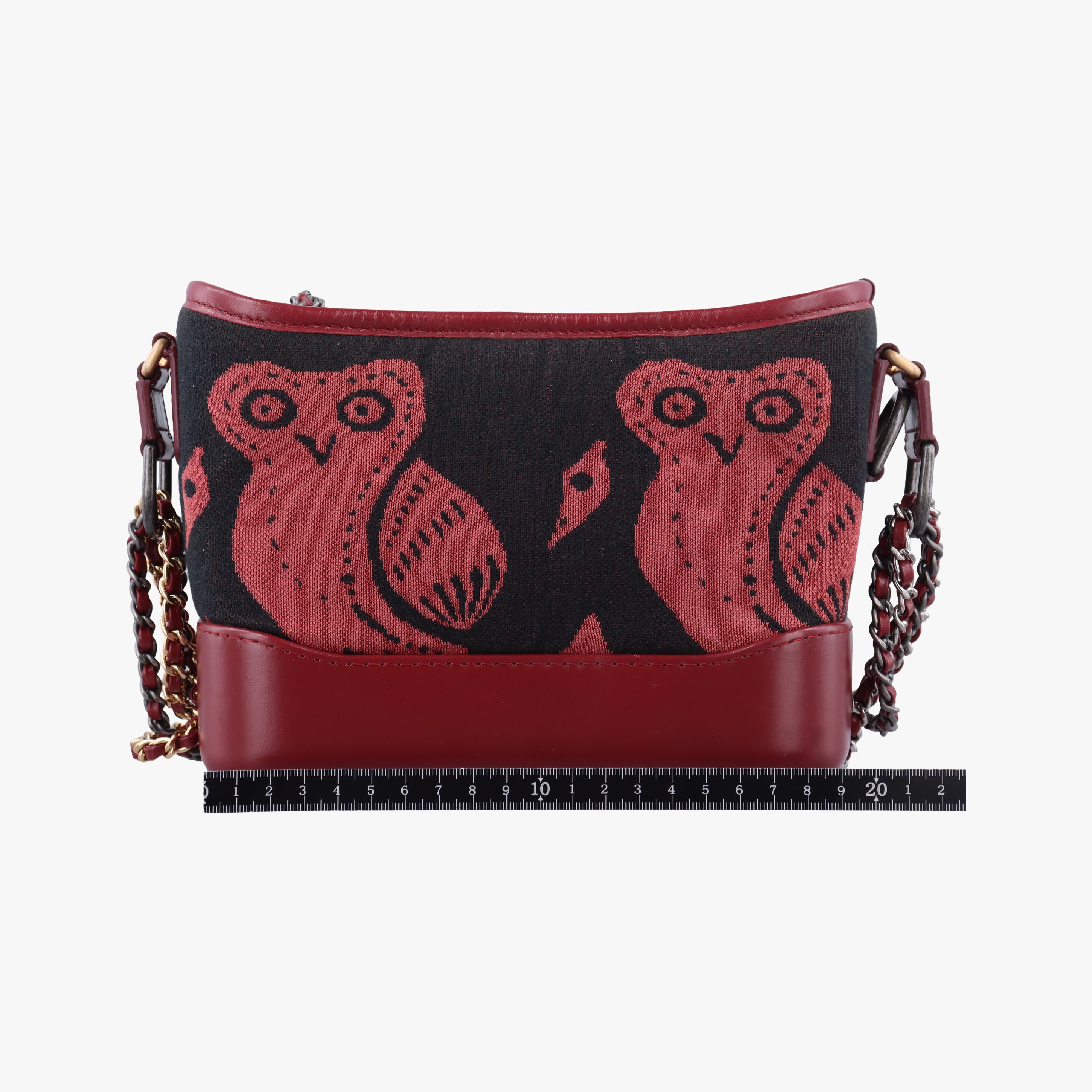 GABRIELLE print Red×black Fabric ×leather A91810 25134137ガブリエル プリント レッド×ブラック ファブリック×レザー A91810 25134137