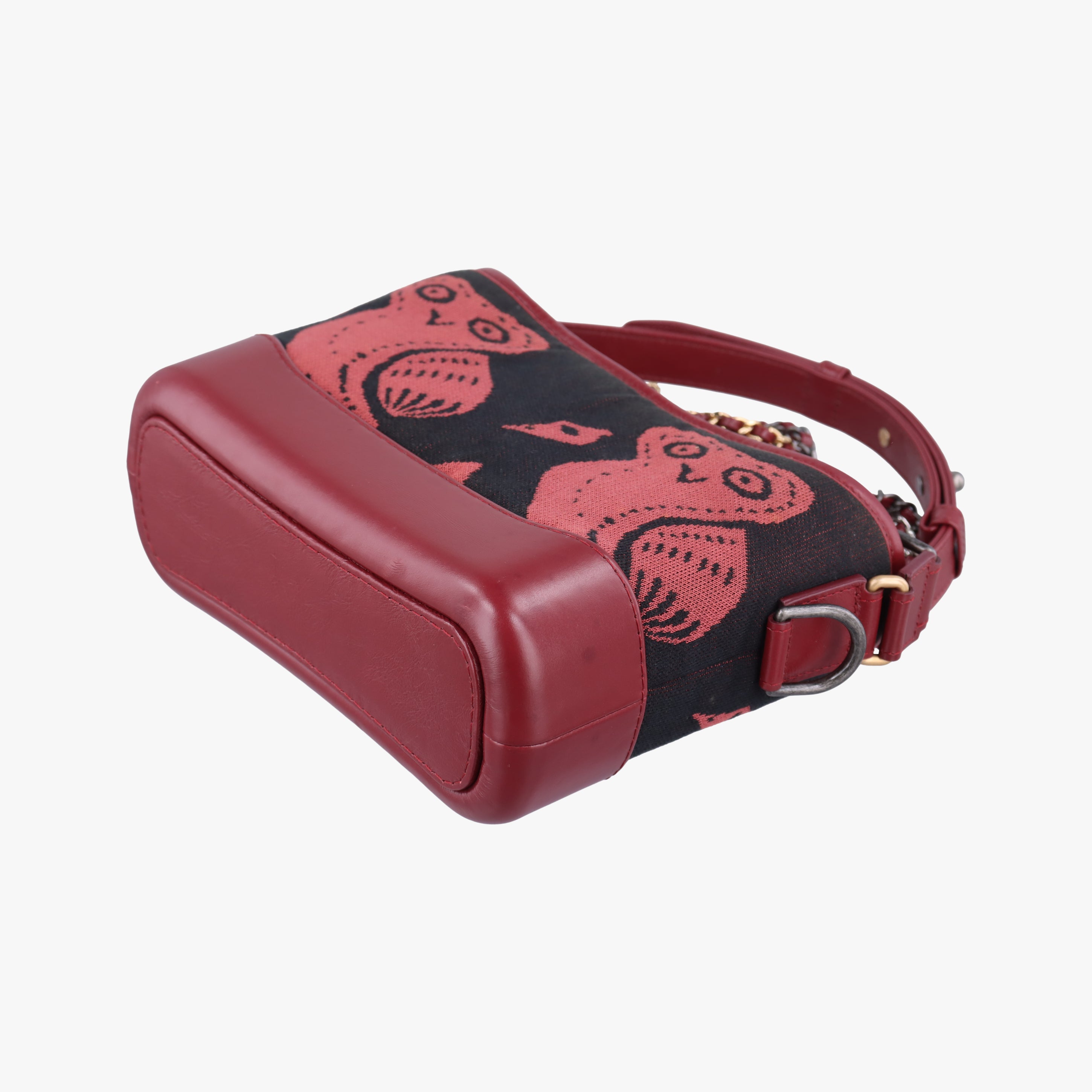 GABRIELLE print Red×black Fabric ×leather A91810 25134137ガブリエル プリント レッド×ブラック ファブリック×レザー A91810 25134137
