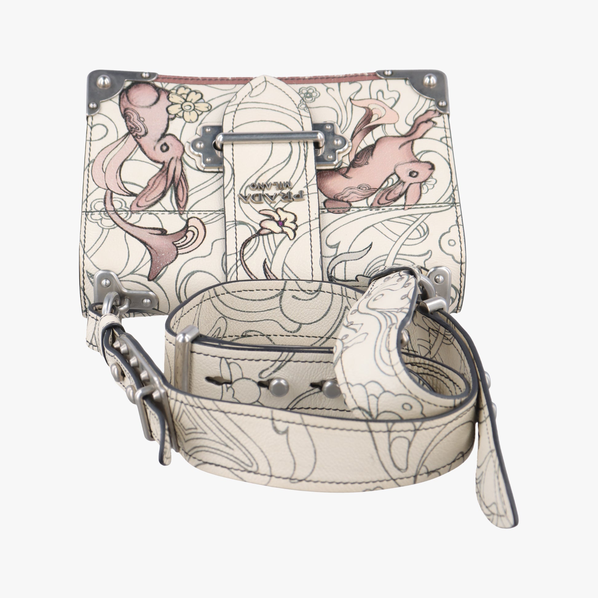 Rabbit print Multicolour Leather 25ラビットプリント マルチカラー レザー 25