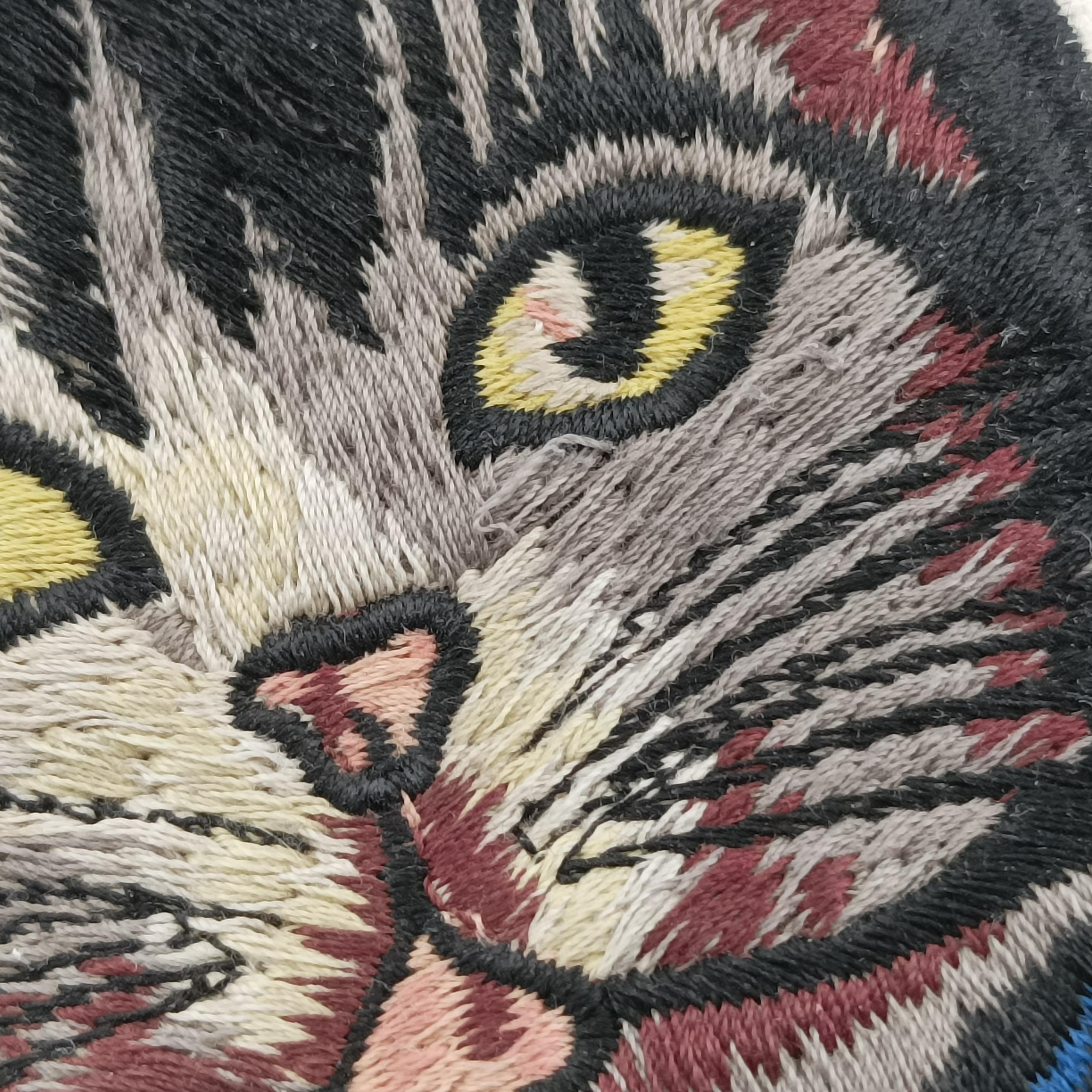 Cotton Linen Floral Cat White Canvas 499617 I023933962コットンリネンフローラルキャット ホワイト キャンバス  499617 I023933962