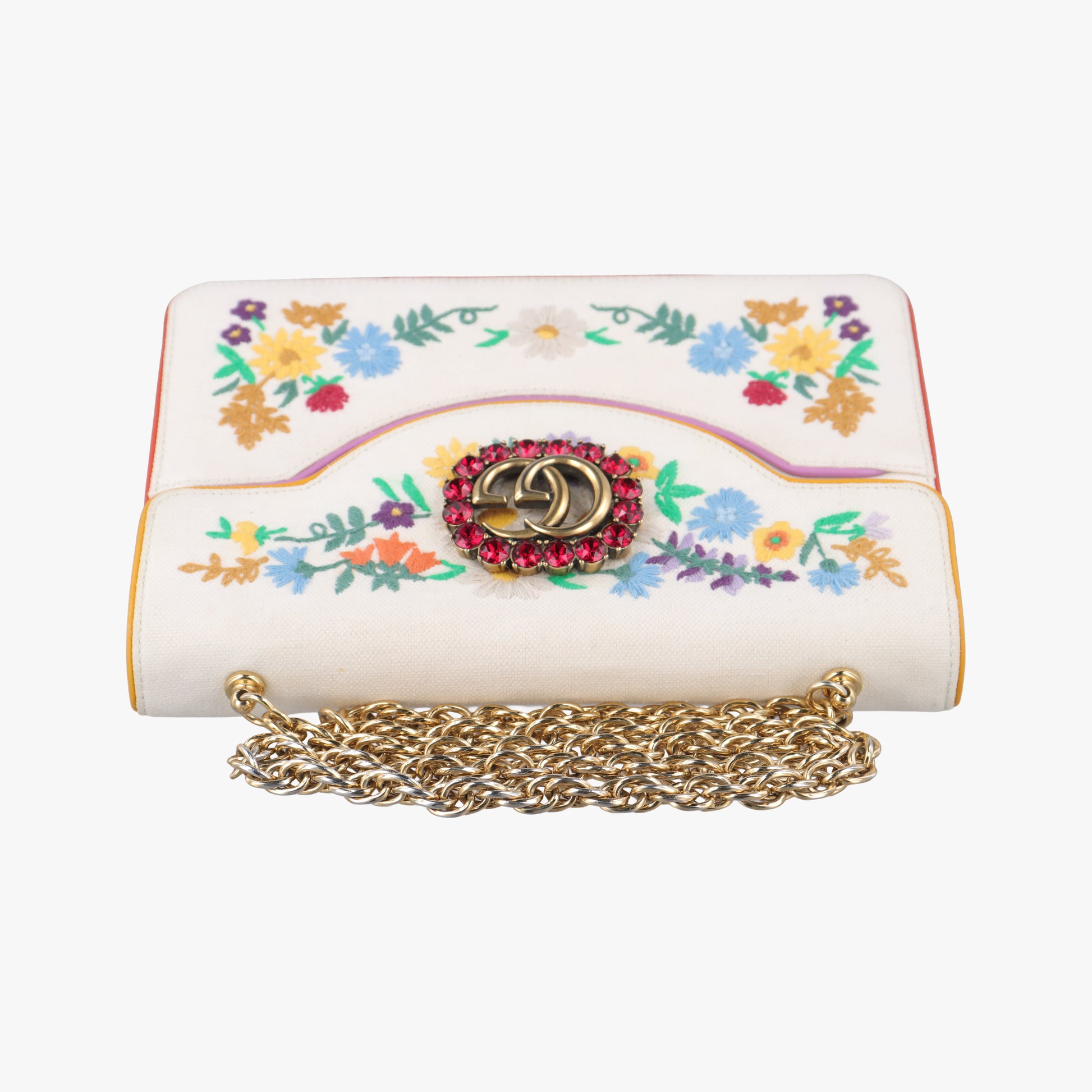 Cotton Linen Floral Cat White Canvas 499617 I023933962コットンリネンフローラルキャット ホワイト キャンバス  499617 I023933962