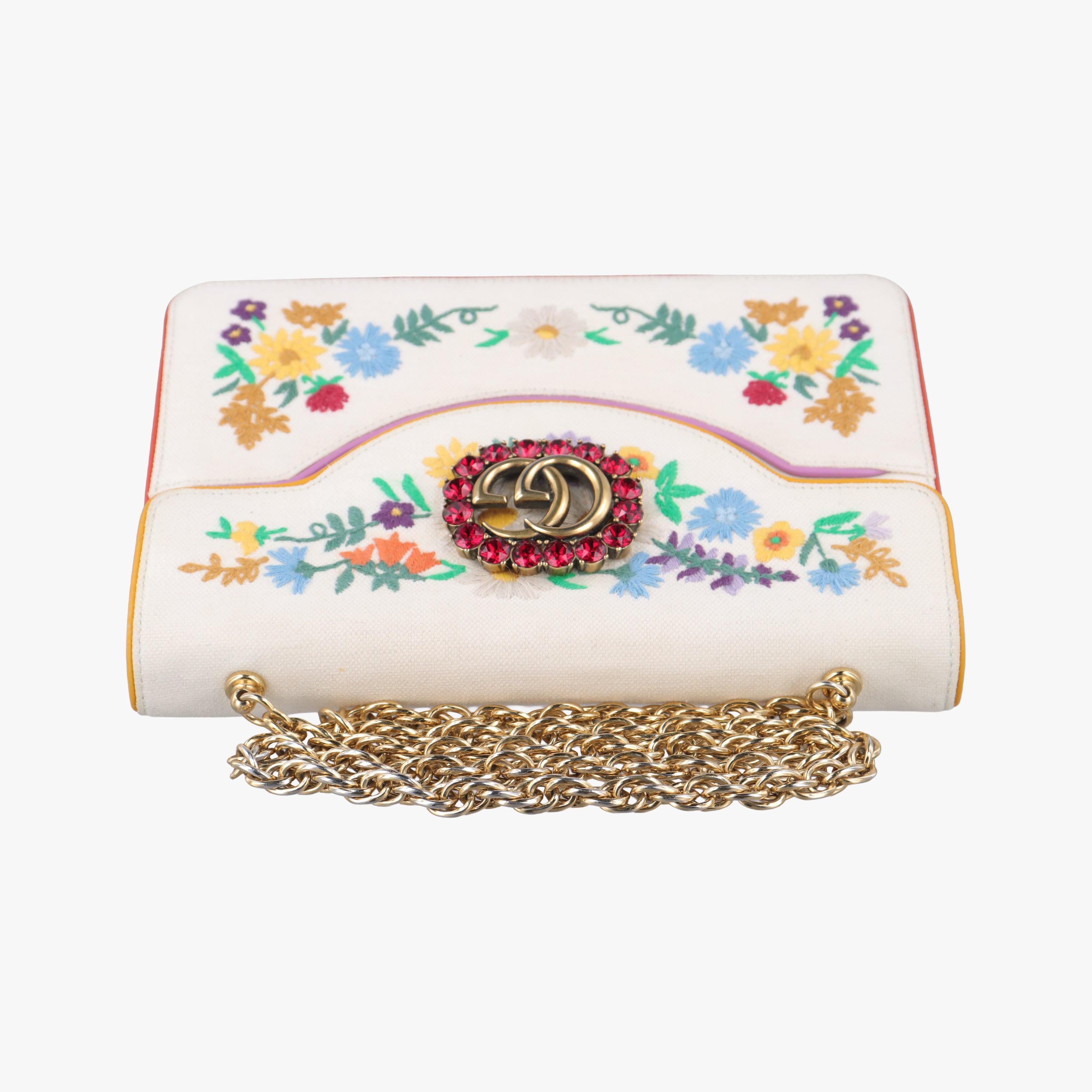 Cotton Linen Floral Cat White Canvas 499617 I023933962コットンリネンフローラルキャット ホワイト キャンバス  499617 I023933962