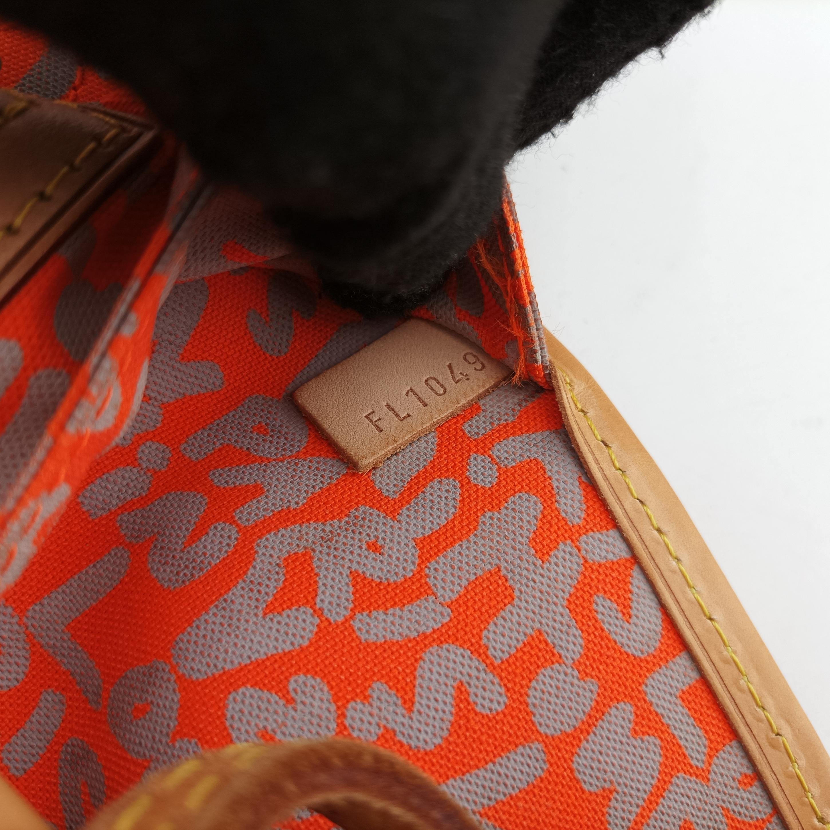 Neverfull GM Orange x Brown Coated Canvas M93702 FL1049ネヴァーフルGM オレンジ×ブラウン コーティングキャンバス M93702 FL1049