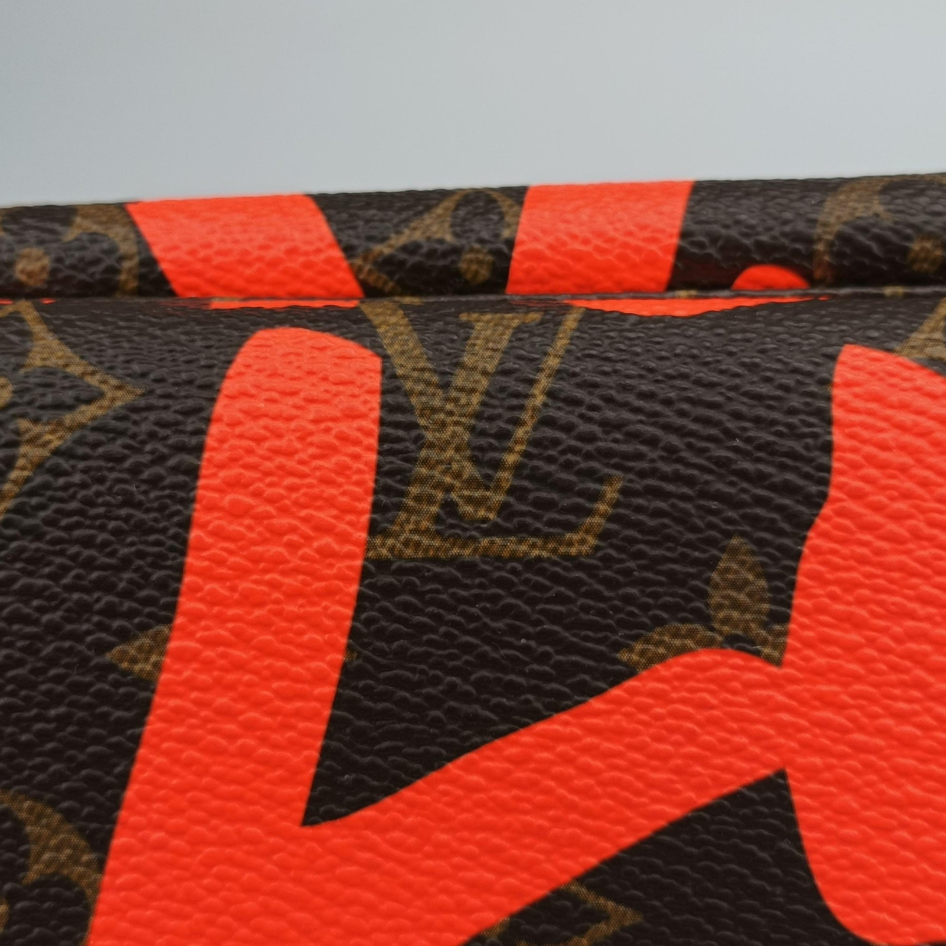 Neverfull GM Orange x Brown Coated Canvas M93702 FL1049ネヴァーフルGM オレンジ×ブラウン コーティングキャンバス M93702 FL1049