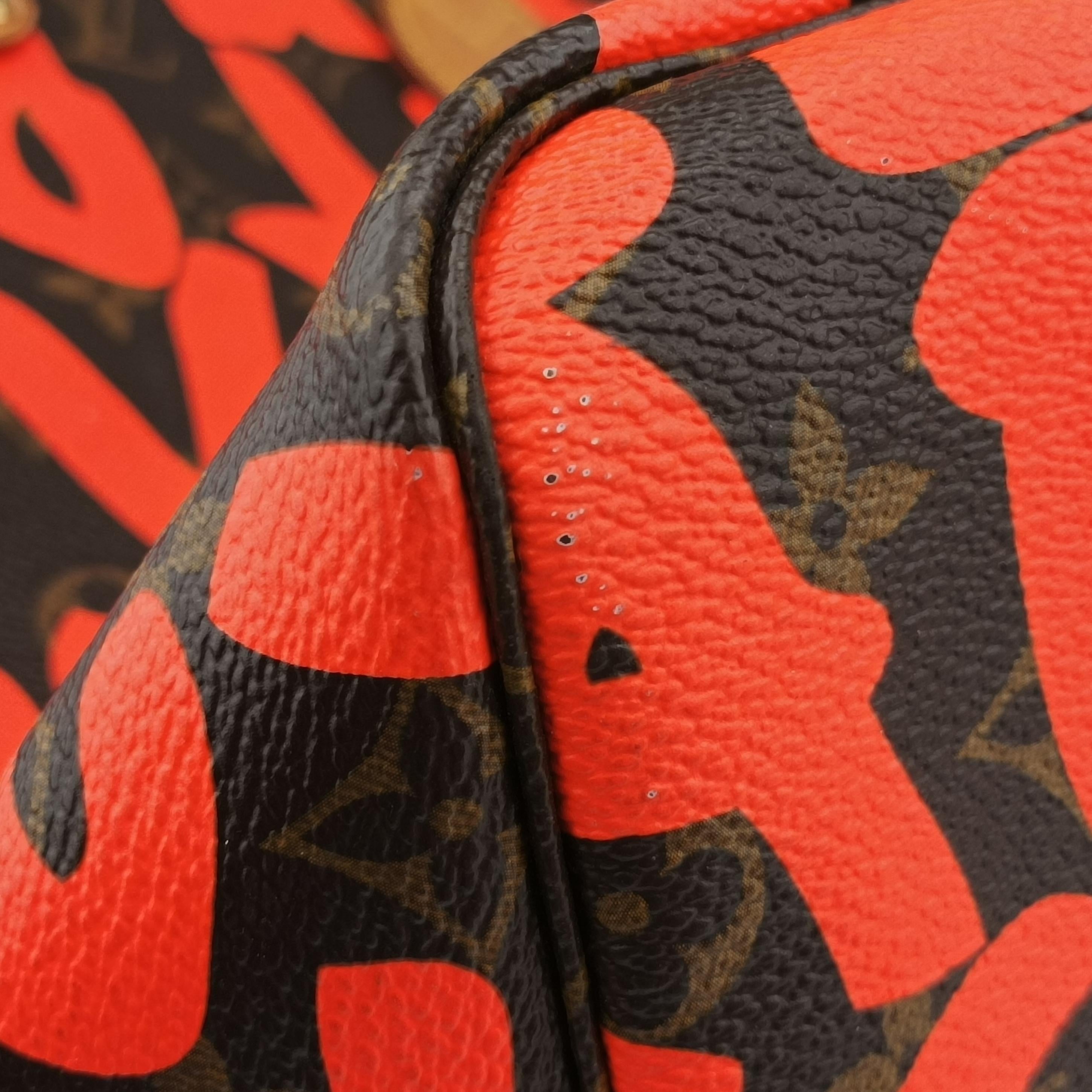 Neverfull GM Orange x Brown Coated Canvas M93702 FL1049ネヴァーフルGM オレンジ×ブラウン コーティングキャンバス M93702 FL1049