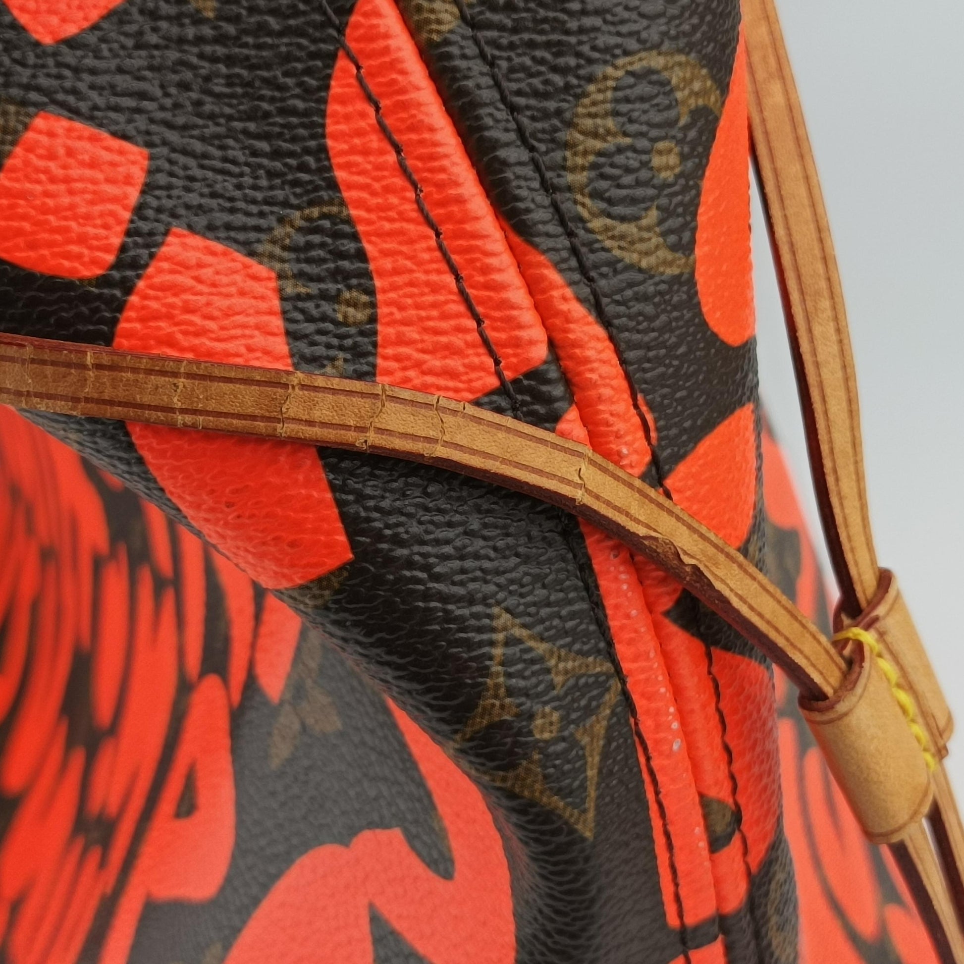 Neverfull GM Orange x Brown Coated Canvas M93702 FL1049ネヴァーフルGM オレンジ×ブラウン コーティングキャンバス M93702 FL1049