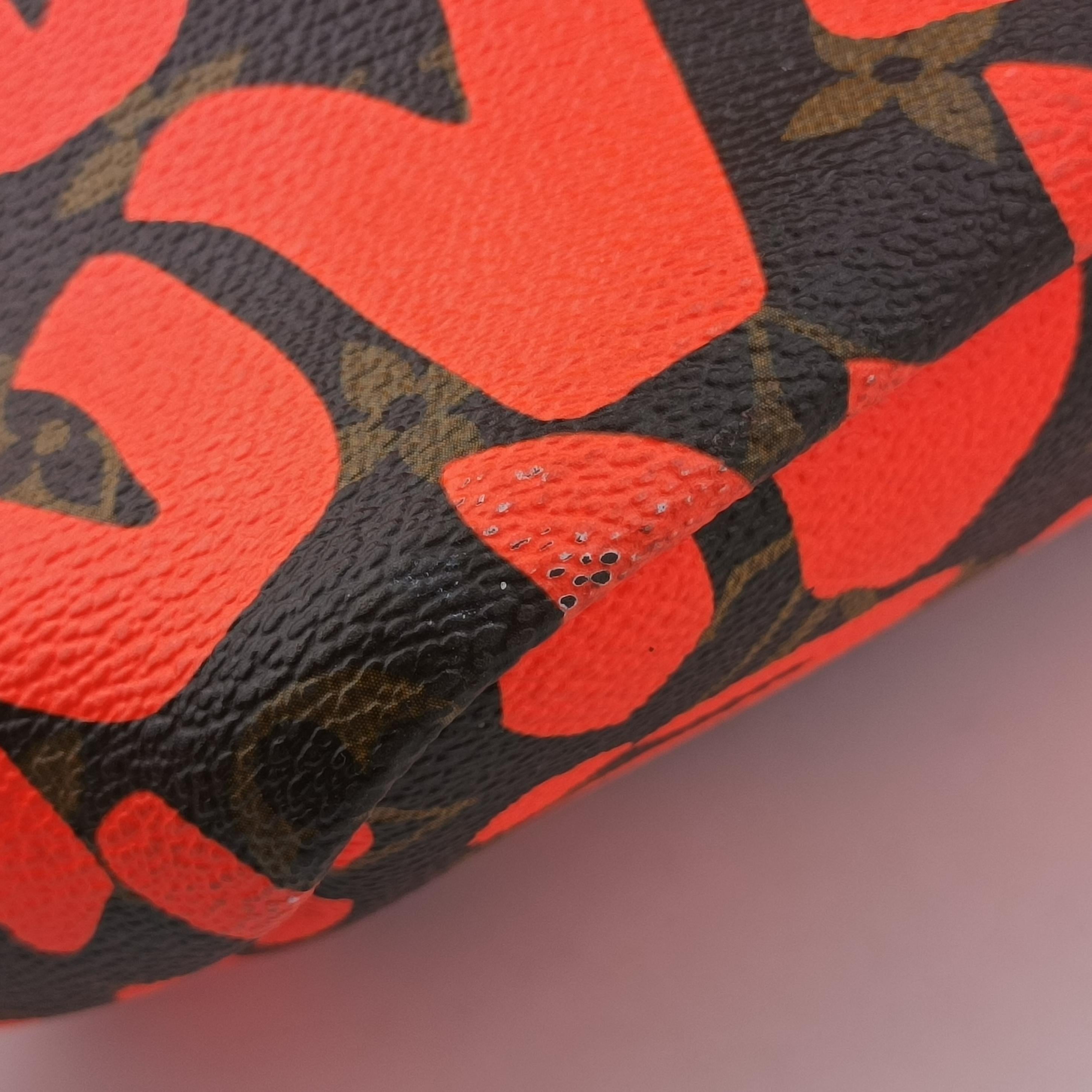 Neverfull GM Orange x Brown Coated Canvas M93702 FL1049ネヴァーフルGM オレンジ×ブラウン コーティングキャンバス M93702 FL1049