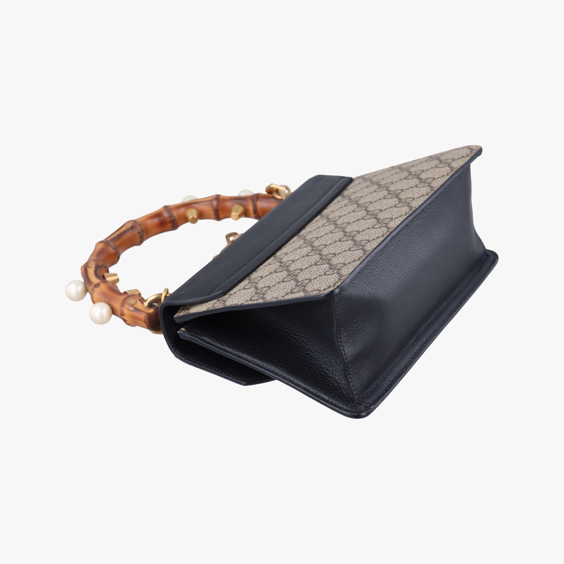 Mini Fox Brooch Bamboo Beige×Multicolour PVC coated canvas×Leather 466428 G023661145ミニ フォックス ブローチ バンブー ベージュ×マルチカラー PVCコーティングキャンバス×レザー 466428 G023661145