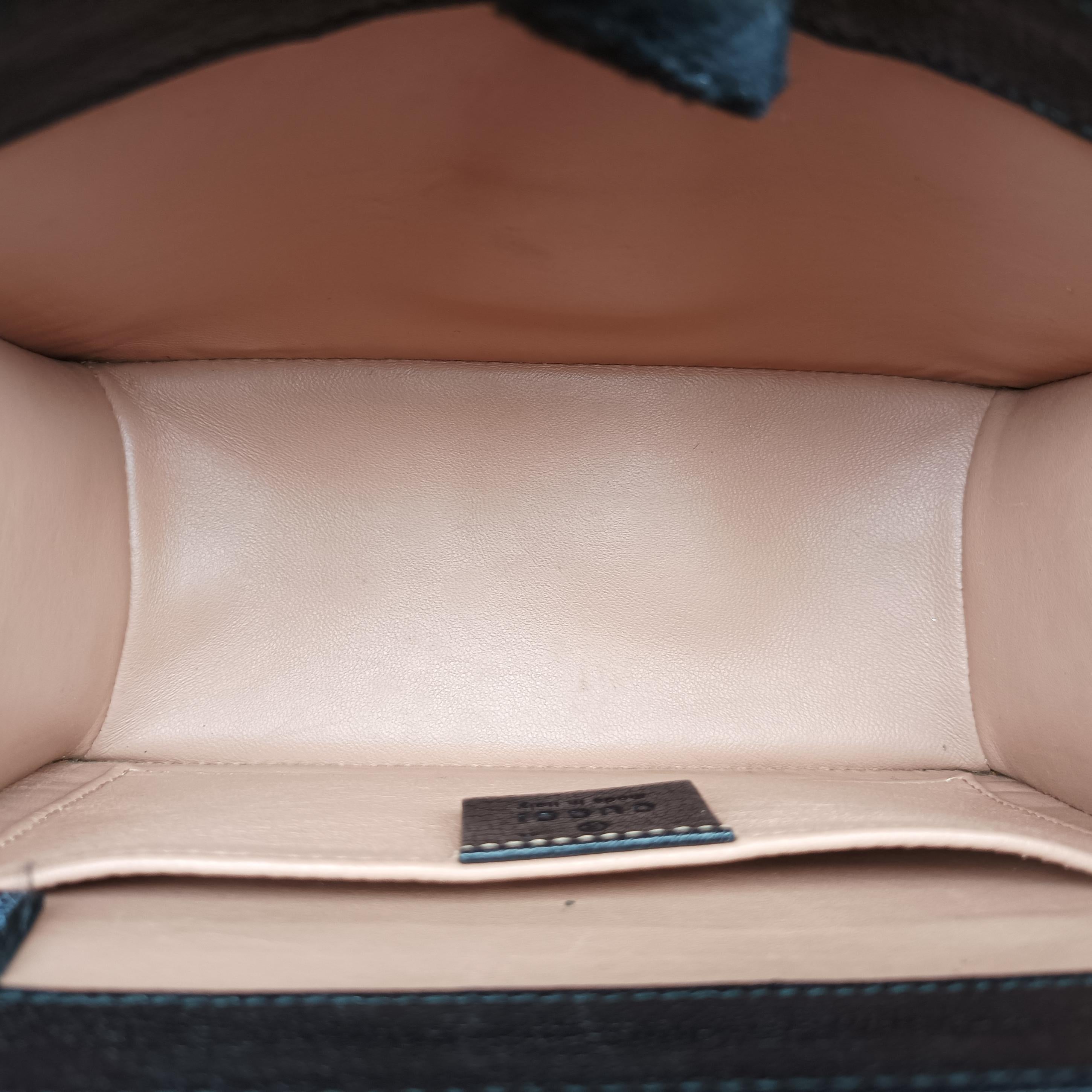 Mini Fox Brooch Bamboo Beige×Multicolour PVC coated canvas×Leather 466428 G023661145ミニ フォックス ブローチ バンブー ベージュ×マルチカラー PVCコーティングキャンバス×レザー 466428 G023661145