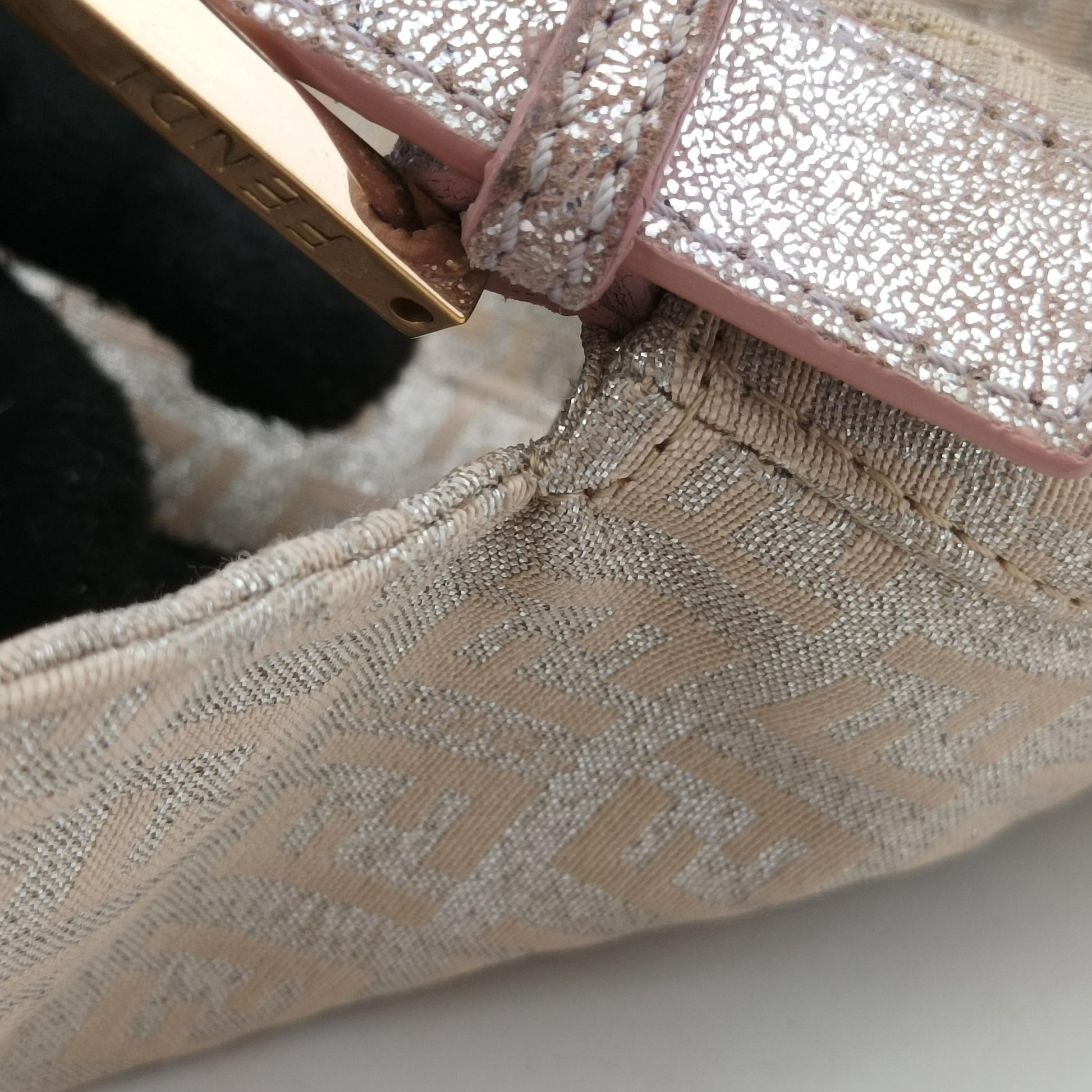 Mamma Baguette Pink×beige Canvas 8BR003 2220-8BR003-RQ6-059マンマバケット ピンク×ベージュ キャンバス 8BR003 2220-8BR003-RQ6-059