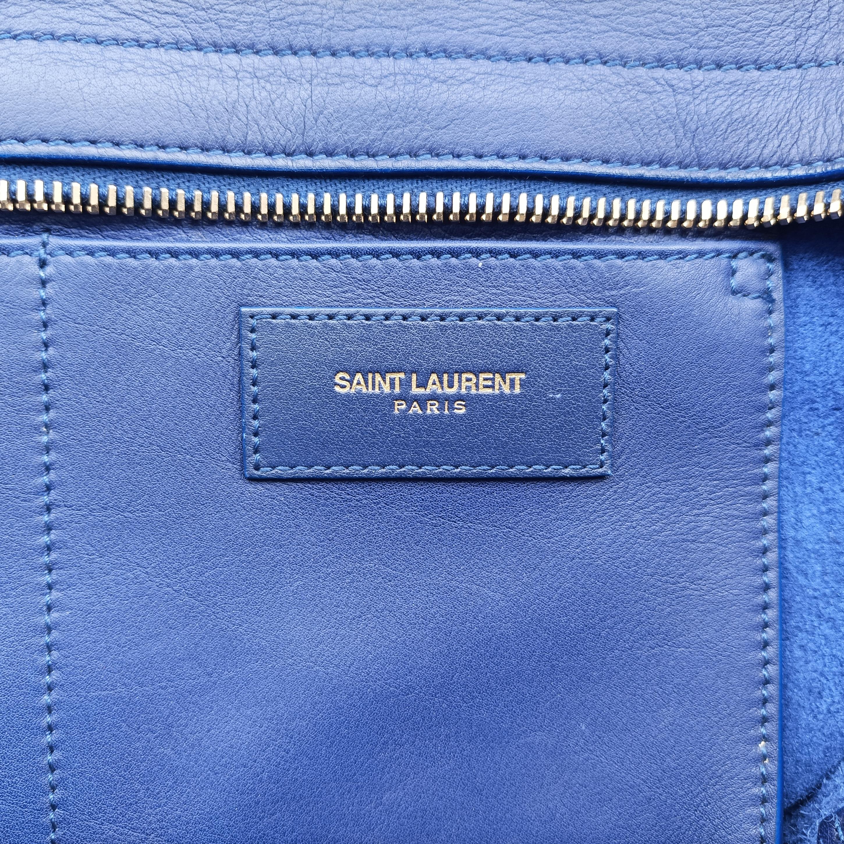 Y Ligne Petit Cabas Blue Leather 311210 311210.527066Yライン プチカバス ブルー レザー 311210 311210.527066