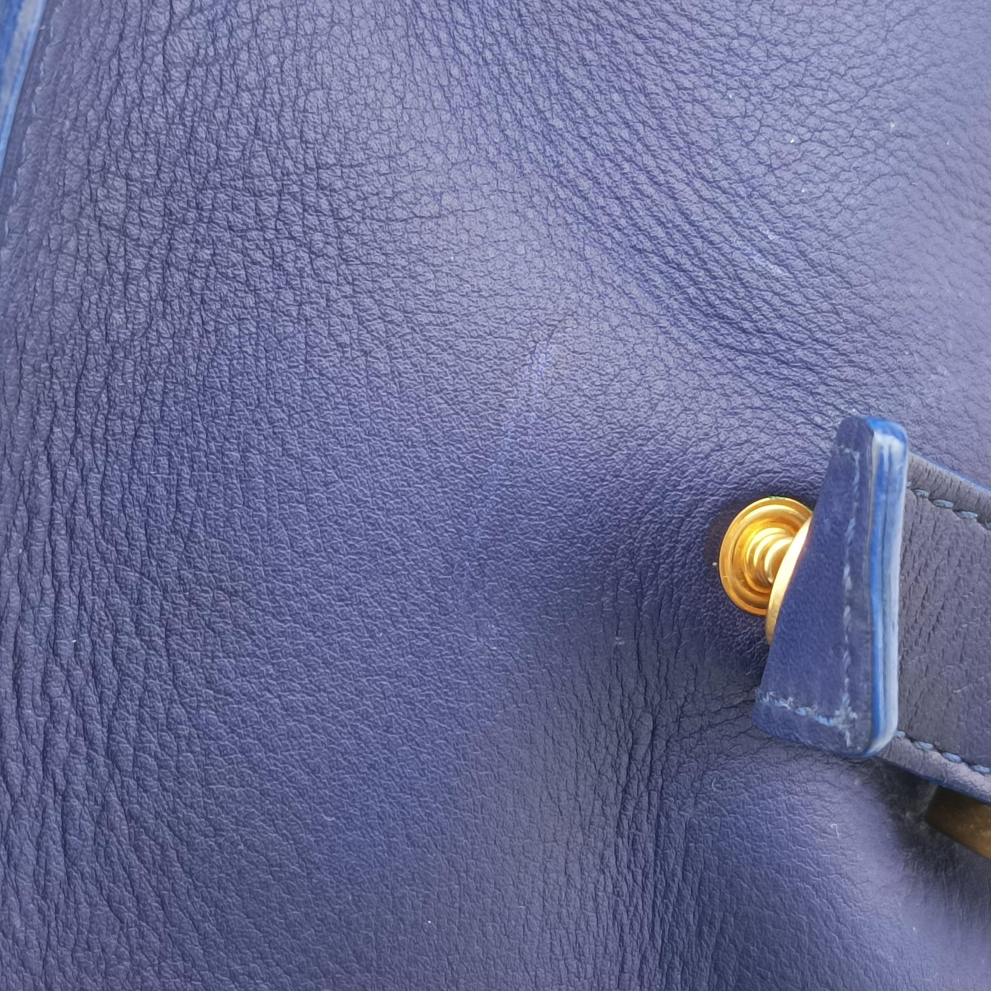 Y Ligne Petit Cabas Blue Leather 311210 311210.527066Yライン プチカバス ブルー レザー 311210 311210.527066