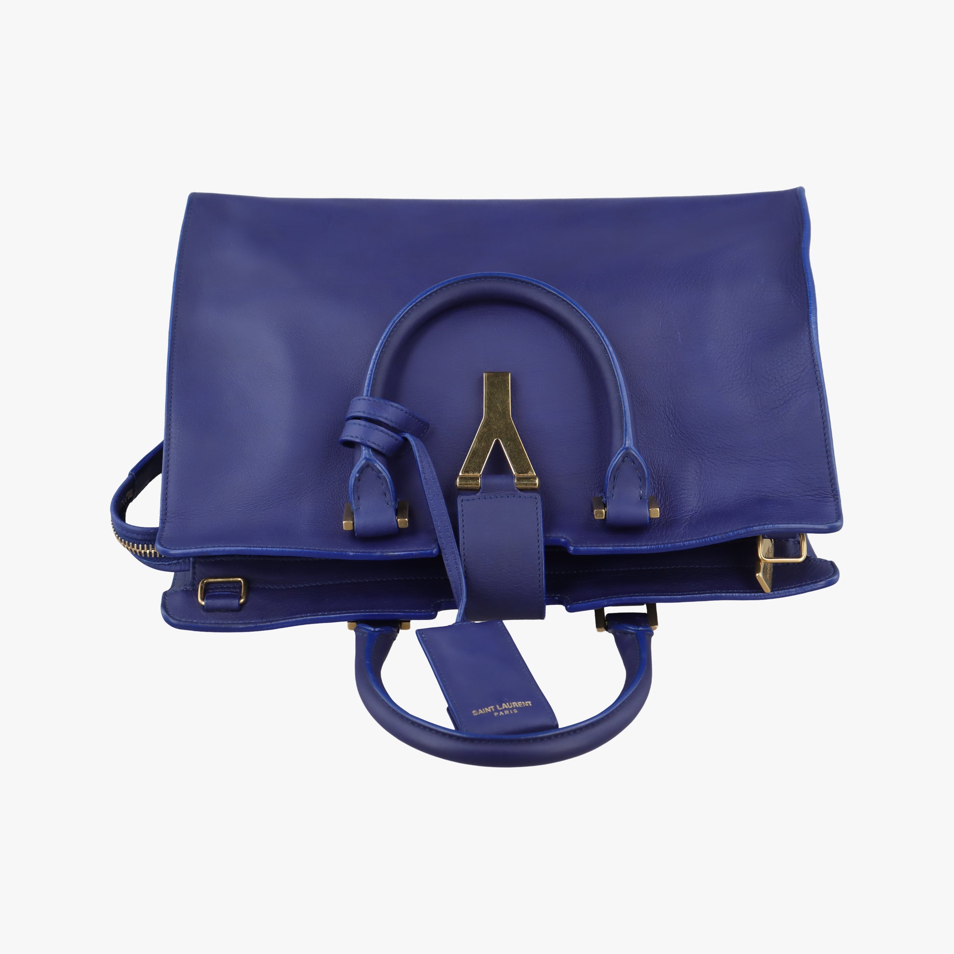 Y Ligne Petit Cabas Blue Leather 311210 311210.527066Yライン プチカバス ブルー レザー 311210 311210.527066