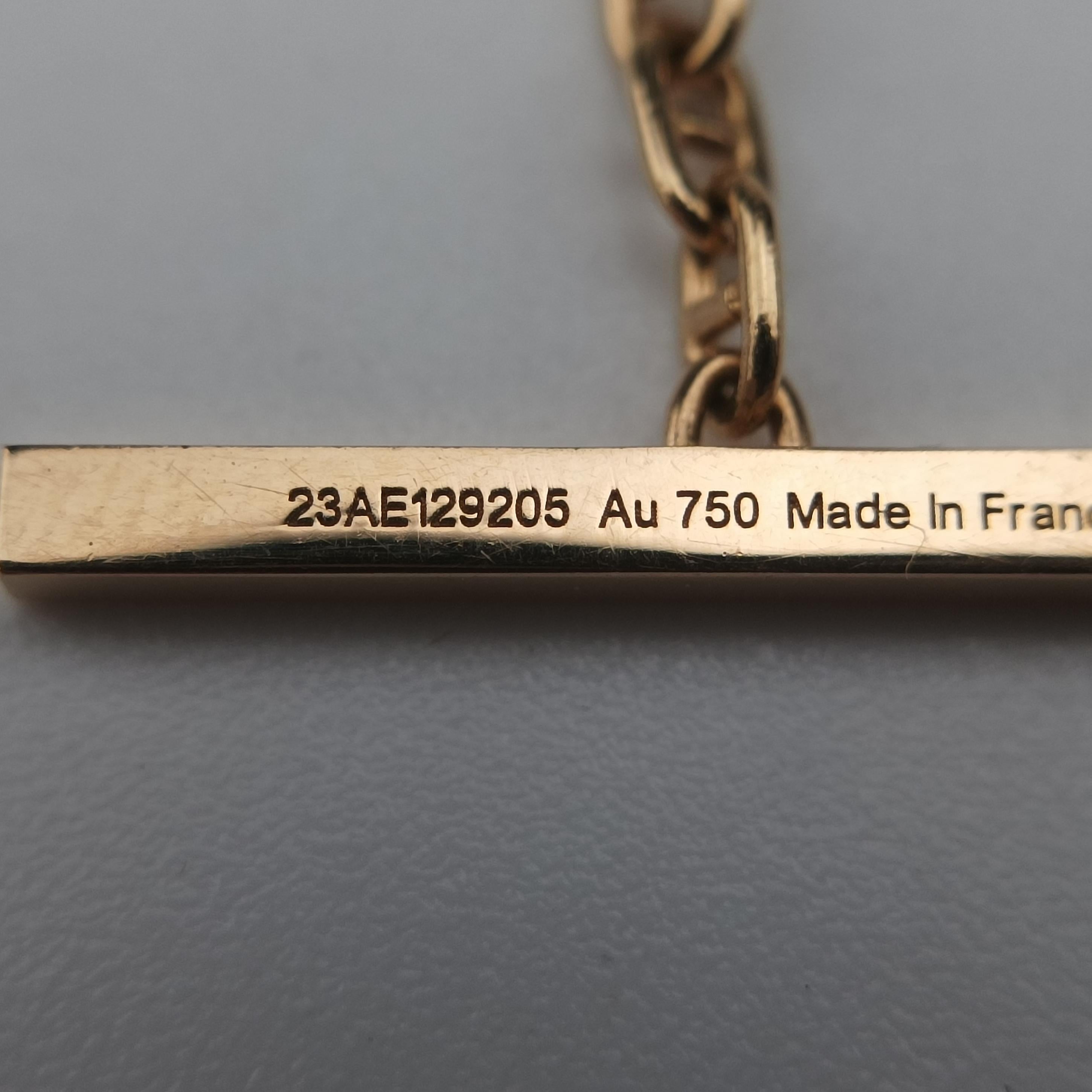 Chaine d'Ancre Contour Rose golden AU750 23AE129205シェーヌ ダンクル コントゥール ローズゴールド AU750 23AE129205