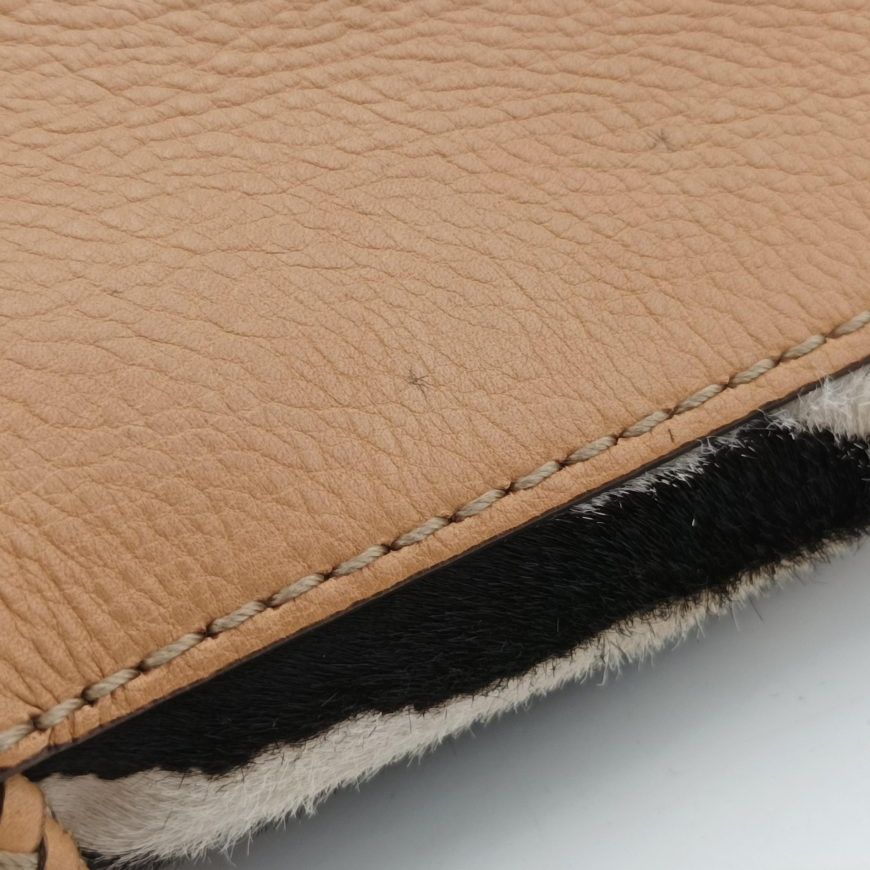 Zebra Printed Marrakech Black×White×Beige ponyhair 257023 I010325210ゼブラプリントマラケシュ ブラック×ホワイト×ベージュ ハラコ 257023 I010325210