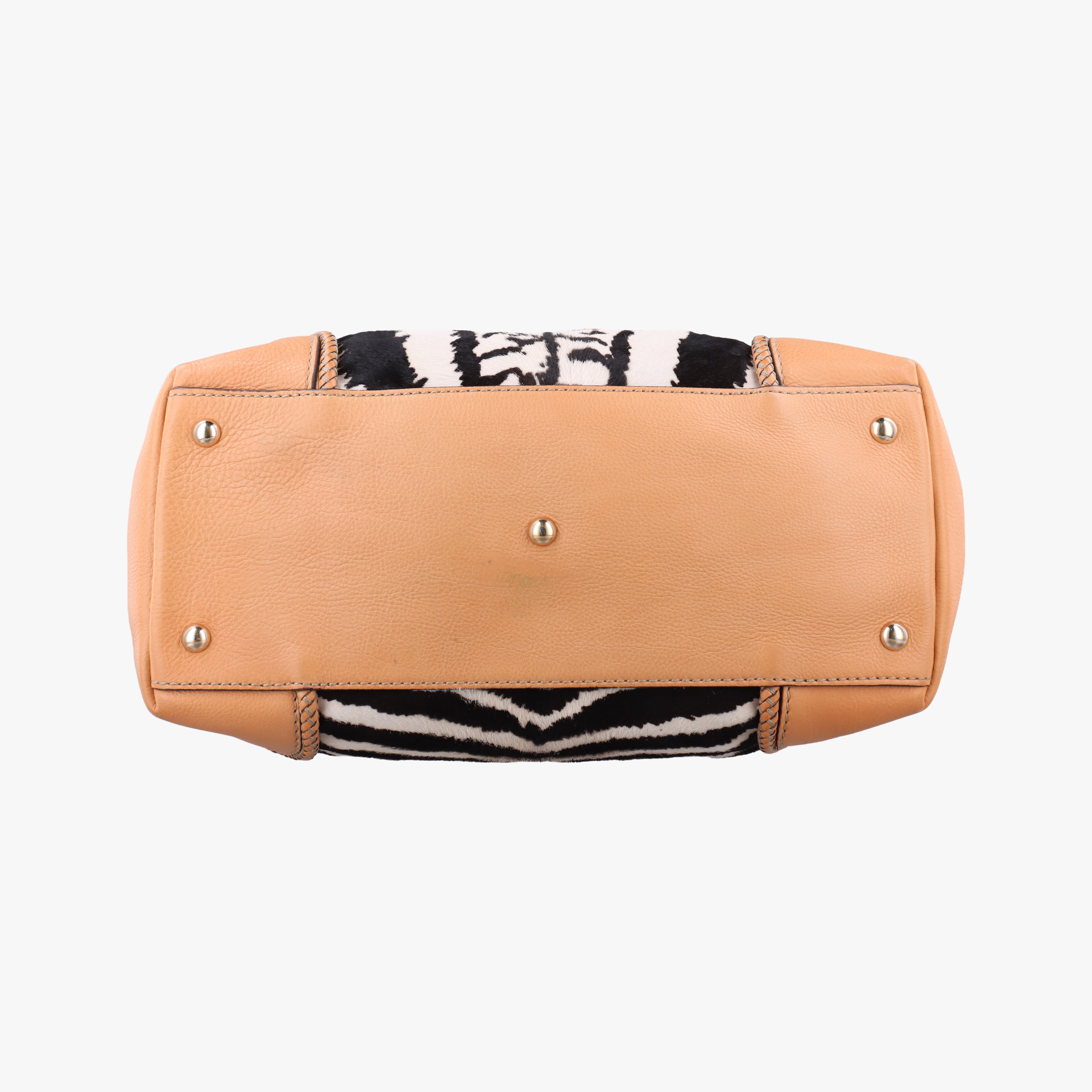 Zebra Printed Marrakech Black×White×Beige ponyhair 257023 I010325210ゼブラプリントマラケシュ ブラック×ホワイト×ベージュ ハラコ 257023 I010325210