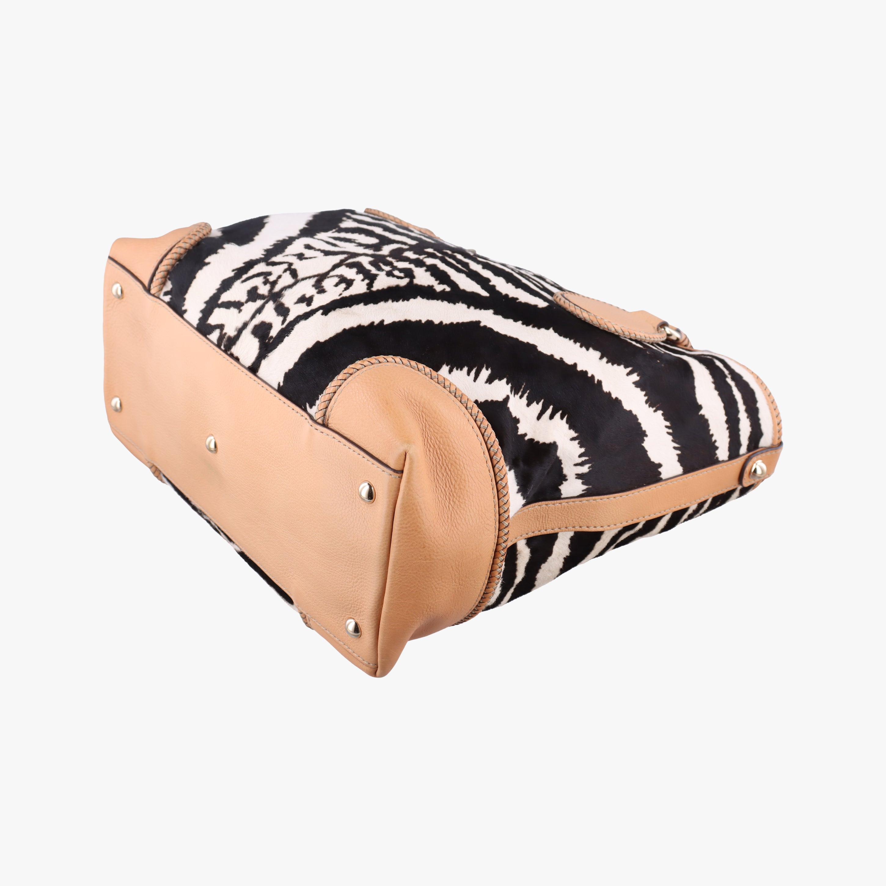 Zebra Printed Marrakech Black×White×Beige ponyhair 257023 I010325210ゼブラプリントマラケシュ ブラック×ホワイト×ベージュ ハラコ 257023 I010325210