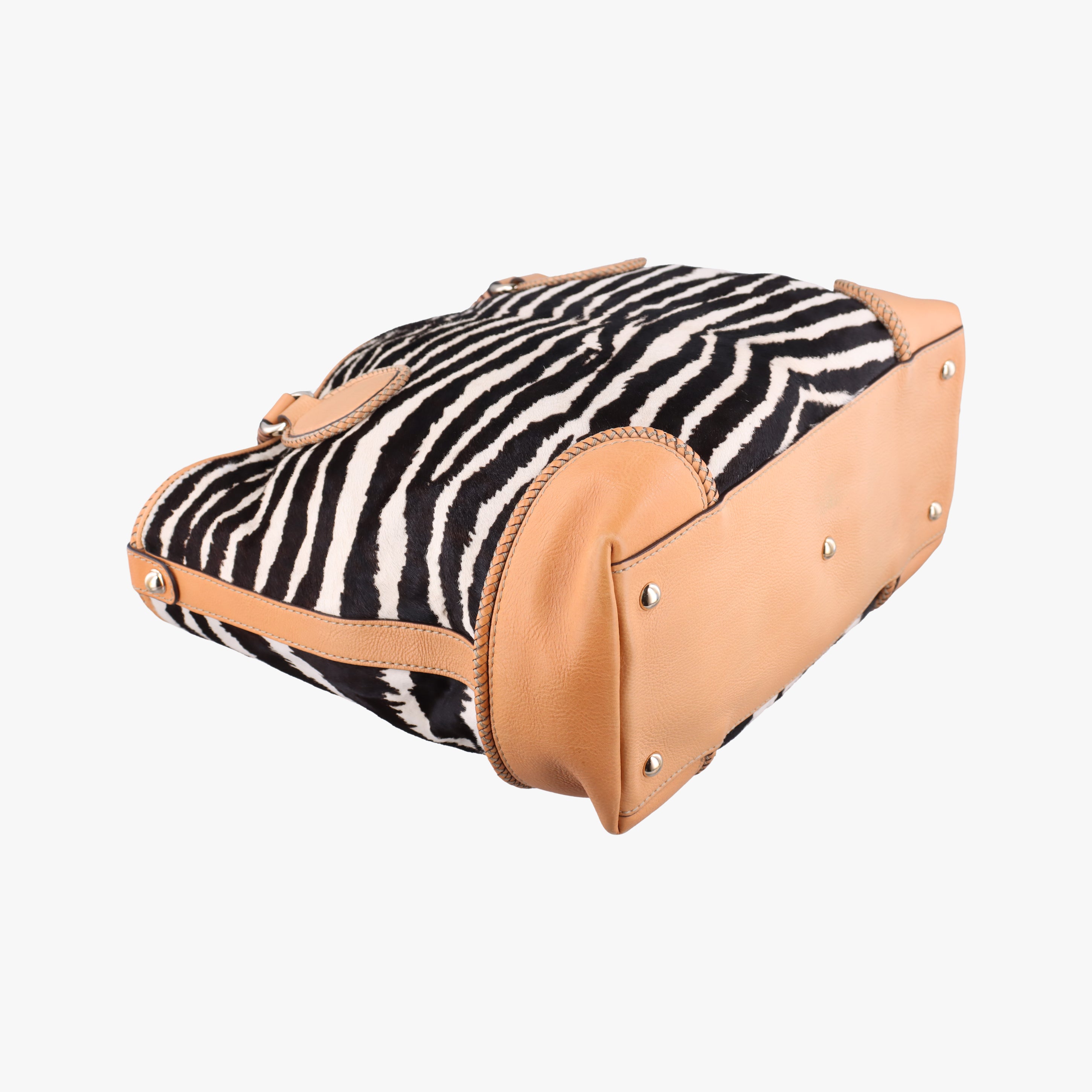 Zebra Printed Marrakech Black×White×Beige ponyhair 257023 I010325210ゼブラプリントマラケシュ ブラック×ホワイト×ベージュ ハラコ 257023 I010325210