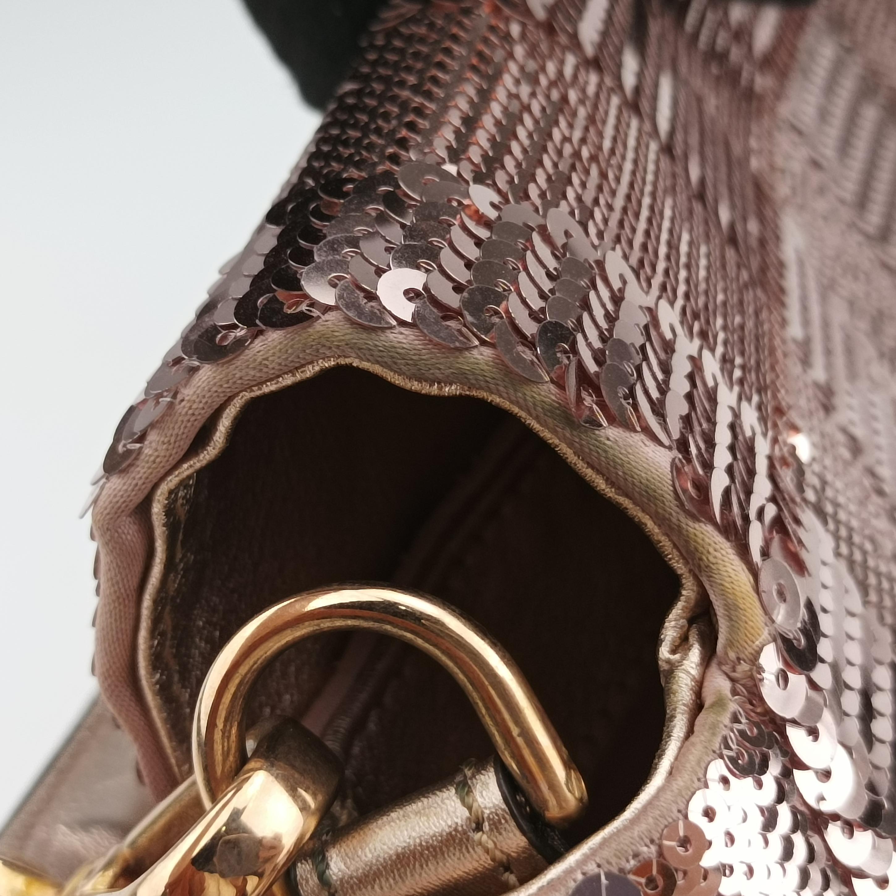 BAGUETTE Pink sequins 8BR600 8BR600-AAFU-208-10429マンマバケット ピンク スパンコール 8BR600 8BR600-AAFU-208-10429