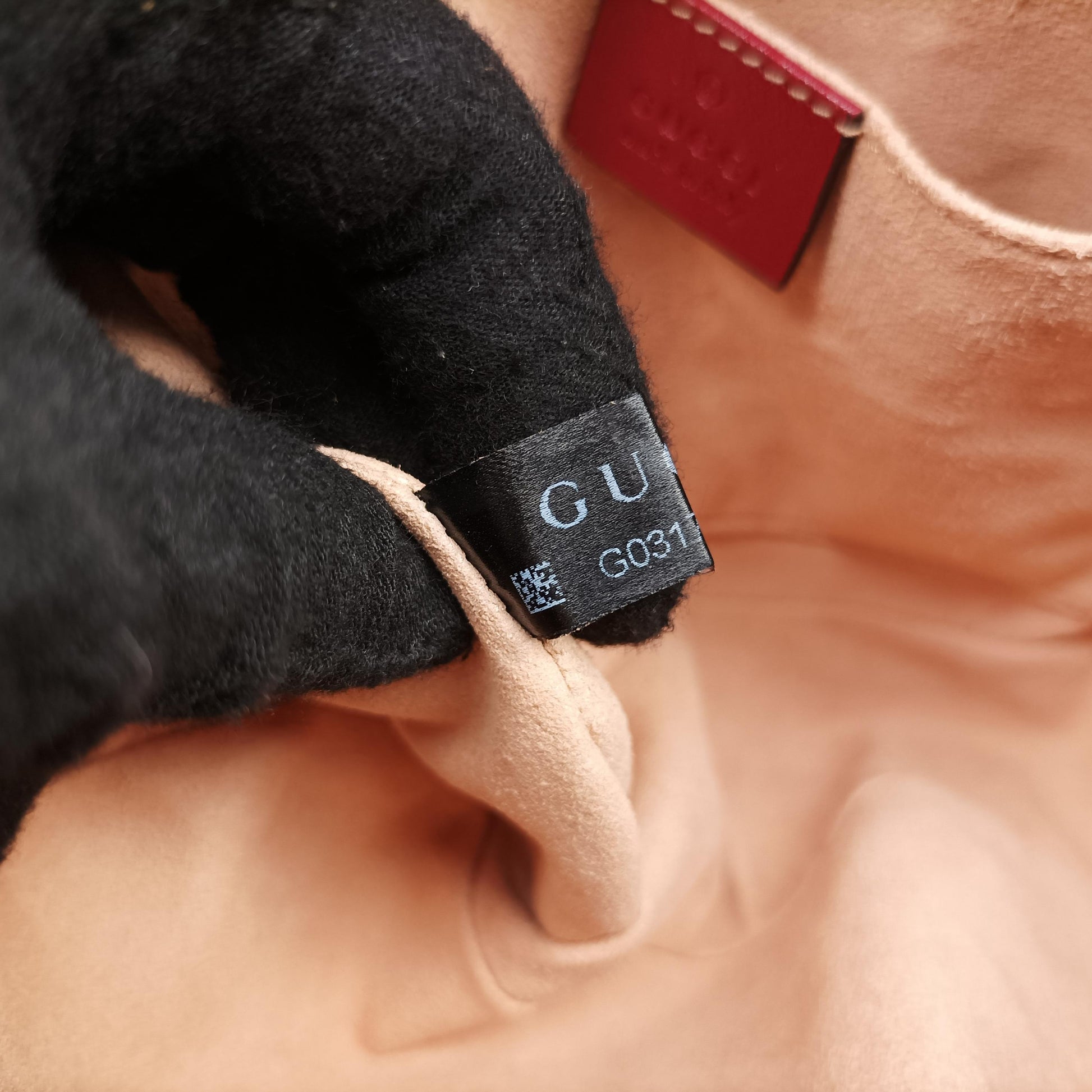 GG Marmont Beige x Red Fabric x leather 447632 G031735755GGマーモント ベージュ×レッド ファブリック×レザー 447632 G031735755