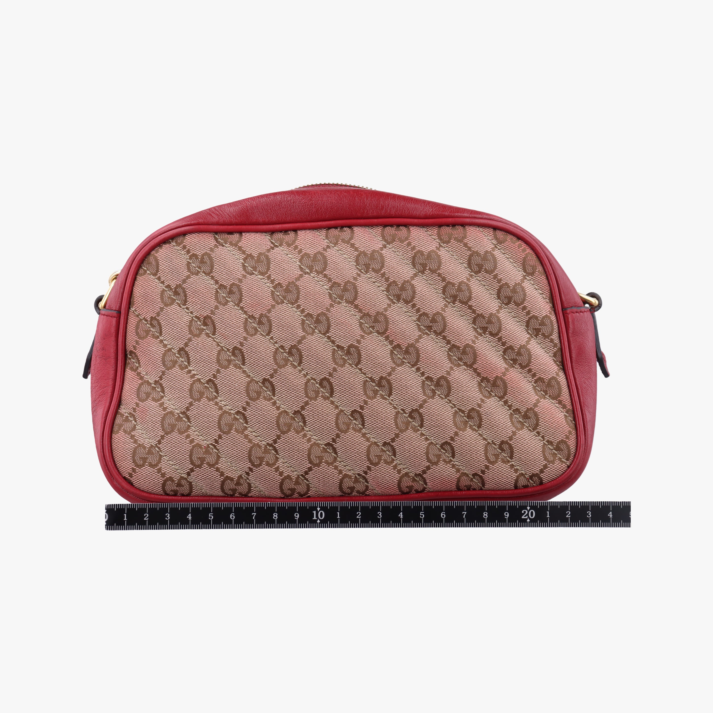 GG Marmont Beige x Red Fabric x leather 447632 G031735755GGマーモント ベージュ×レッド ファブリック×レザー 447632 G031735755