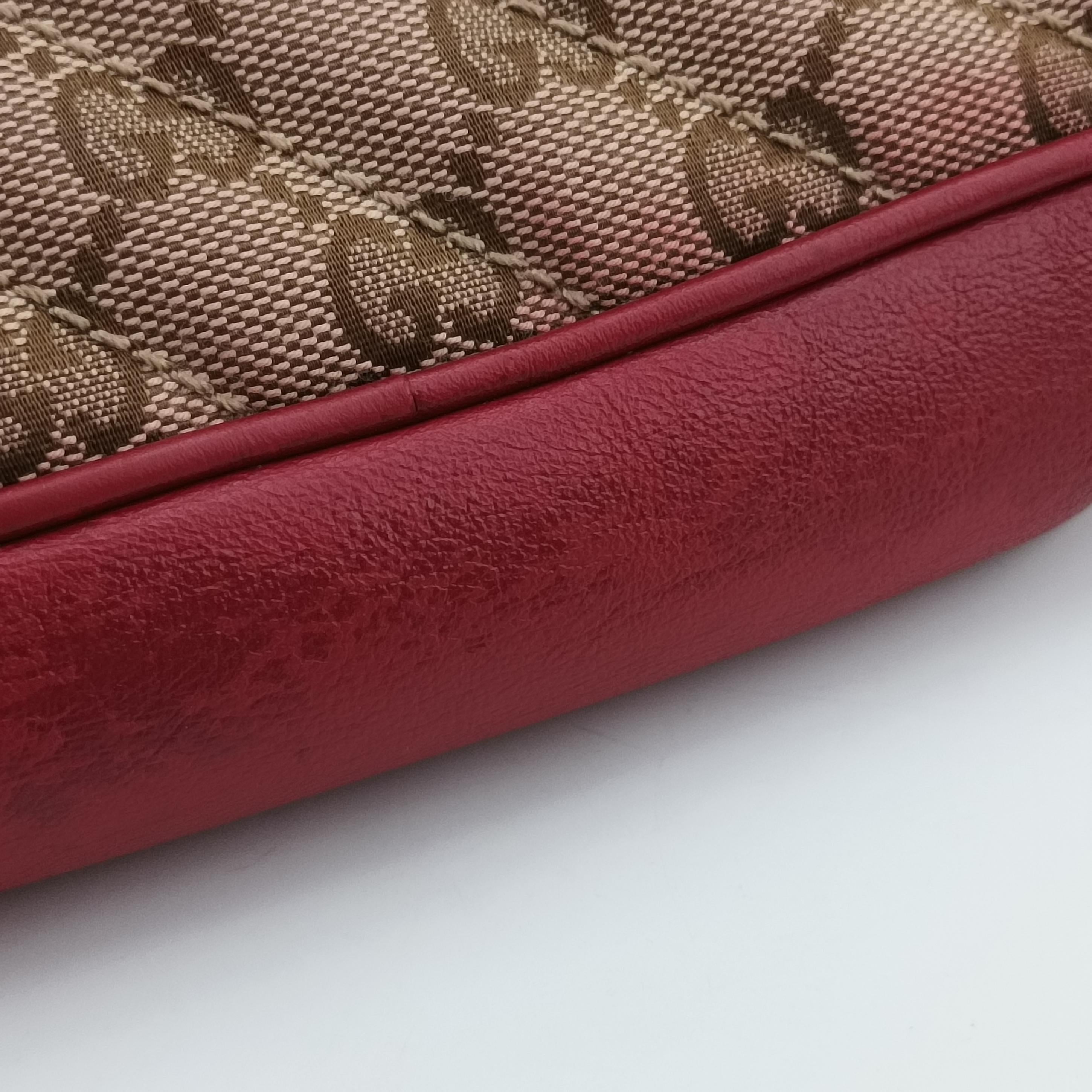 GG Marmont Beige x Red Fabric x leather 447632 G031735755GGマーモント ベージュ×レッド ファブリック×レザー 447632 G031735755