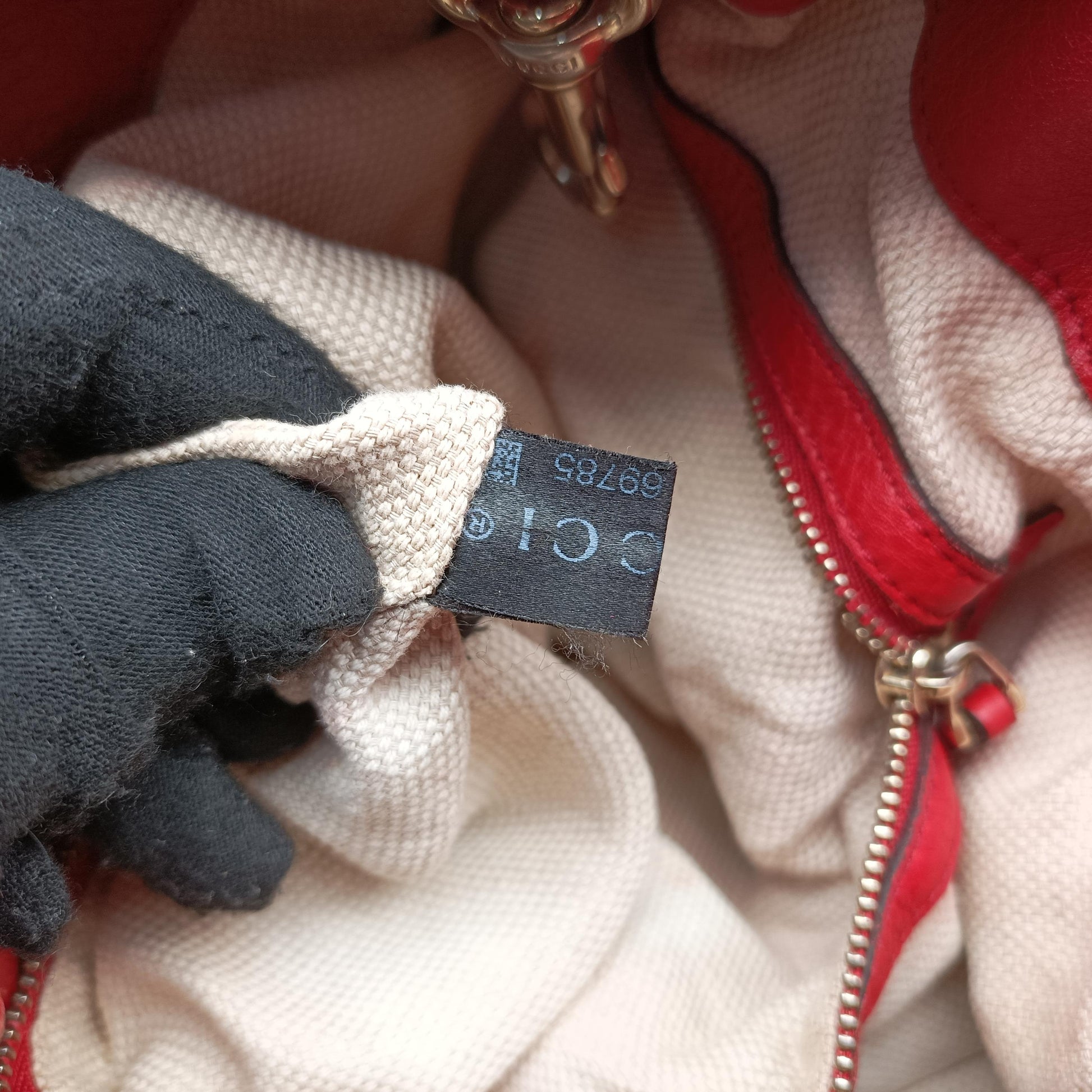 Soho Red leather 308982 Lot number unknownソーホー レッド レザー 308982 製番不明