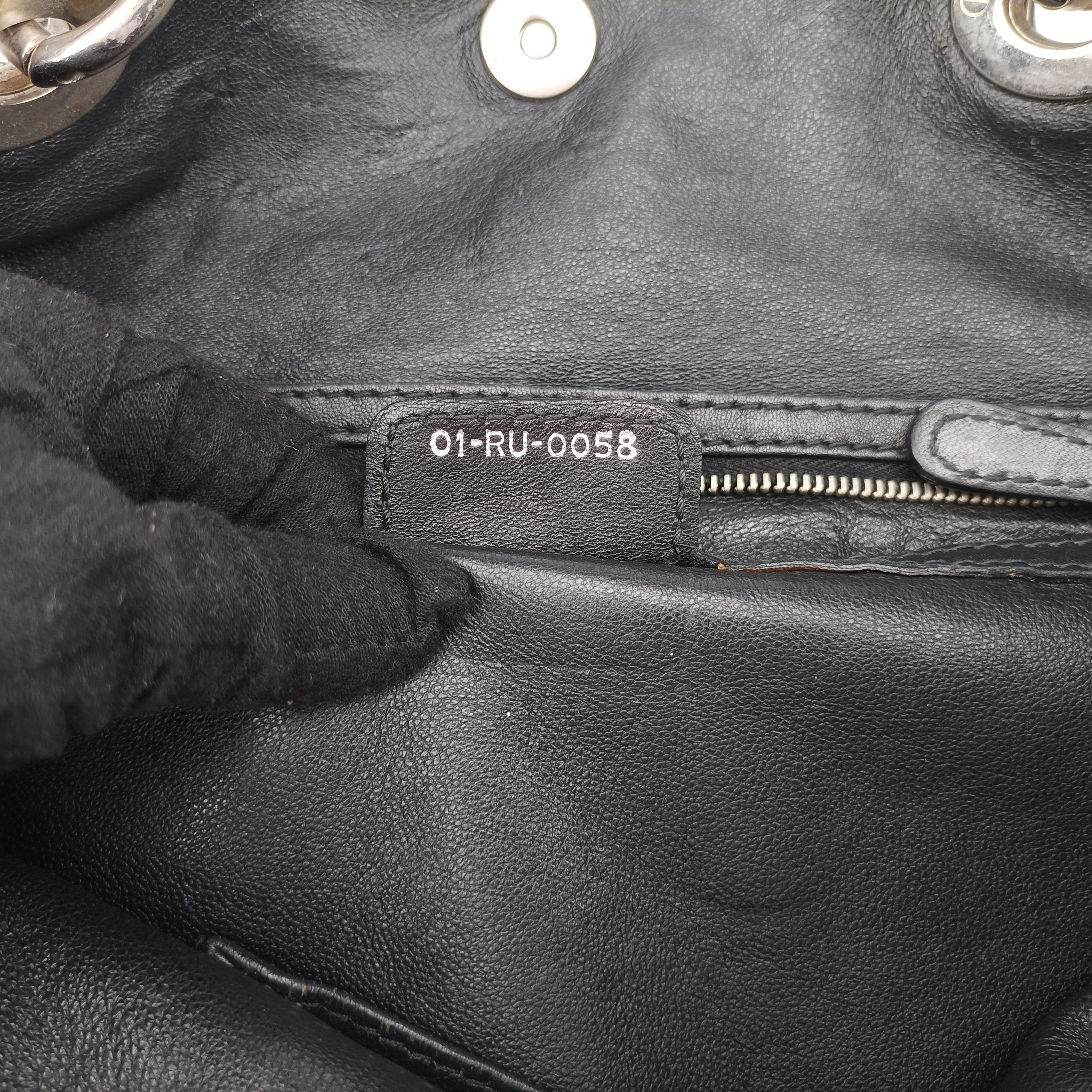 Soft Lady Dior Canage INTRECCIATO Tote Black lambskin 01-RU-0058ソフト レディディオール カナージュ イントレチャート トート ブラック ラムスキン 01-RU-0058