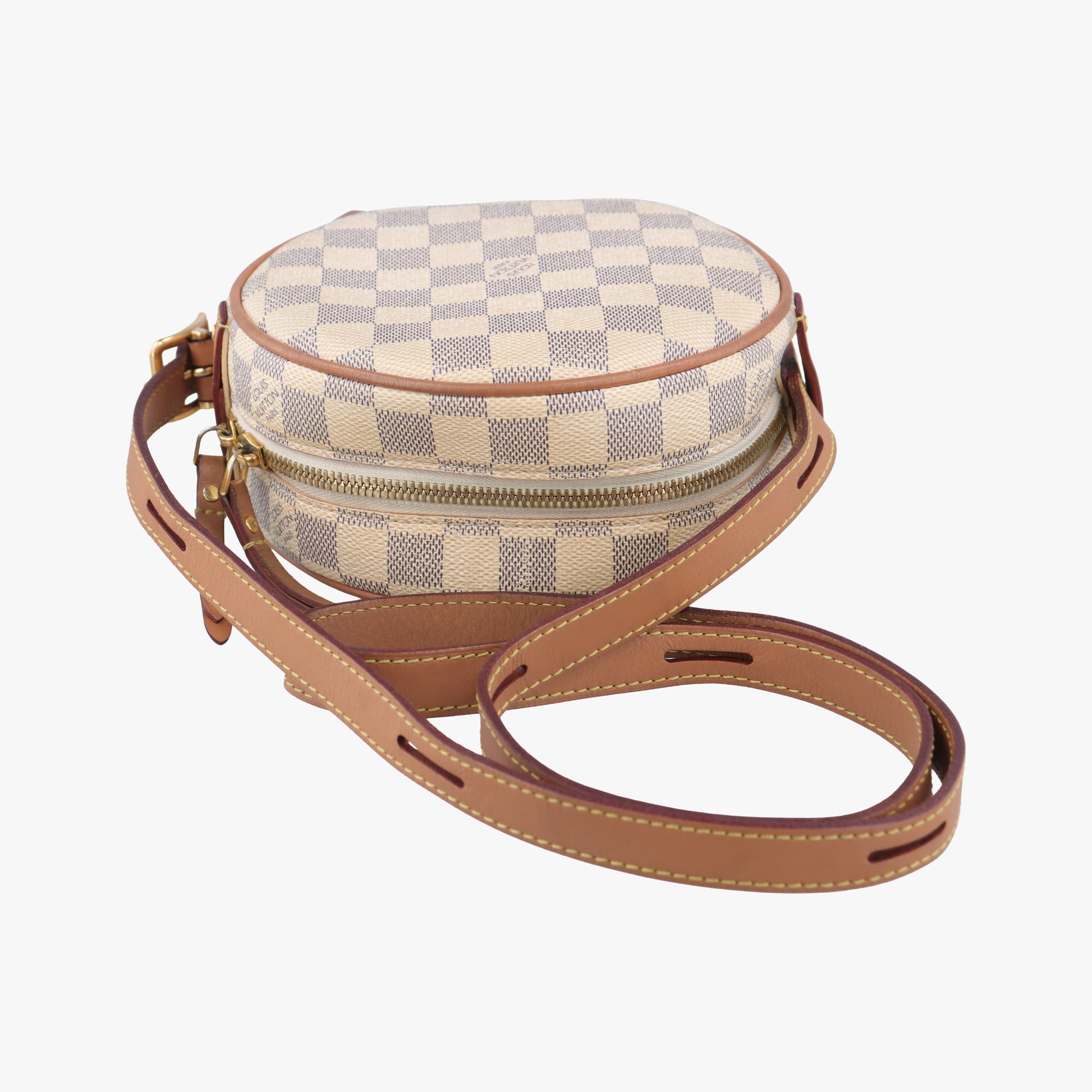 Boite Chapeau Souple PM Azur Damier Canvas N40333 PL0260ボワット・シャポースープルPM アズール ダミエキャンバス N40333 PL0260