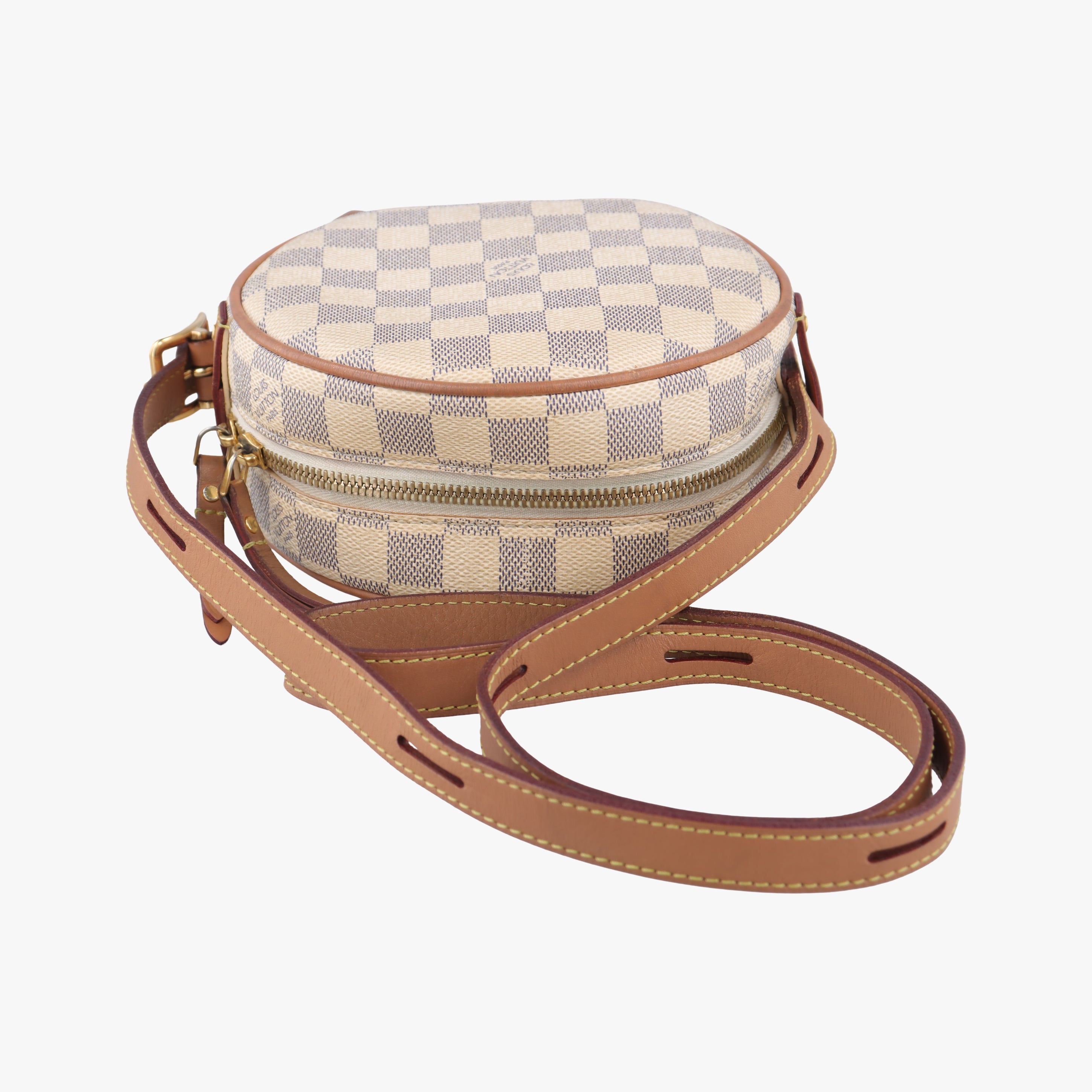 Boite Chapeau Souple PM Azur Damier Canvas N40333 PL0260ボワット・シャポースープルPM アズール ダミエキャンバス N40333 PL0260