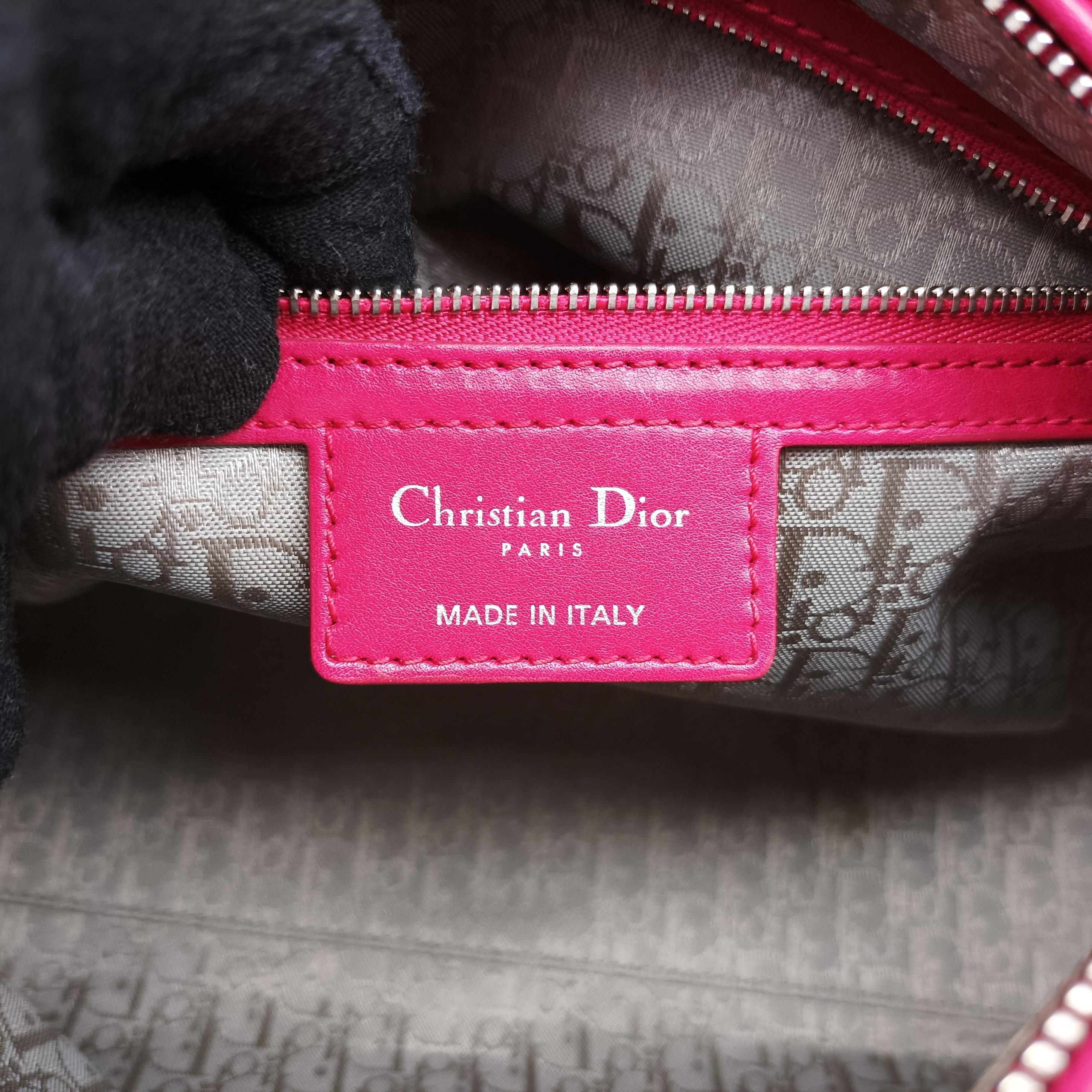 Lady Dior Red lambskin 11-MA-0171レディディオール レッド ラムスキン 11-MA-0171