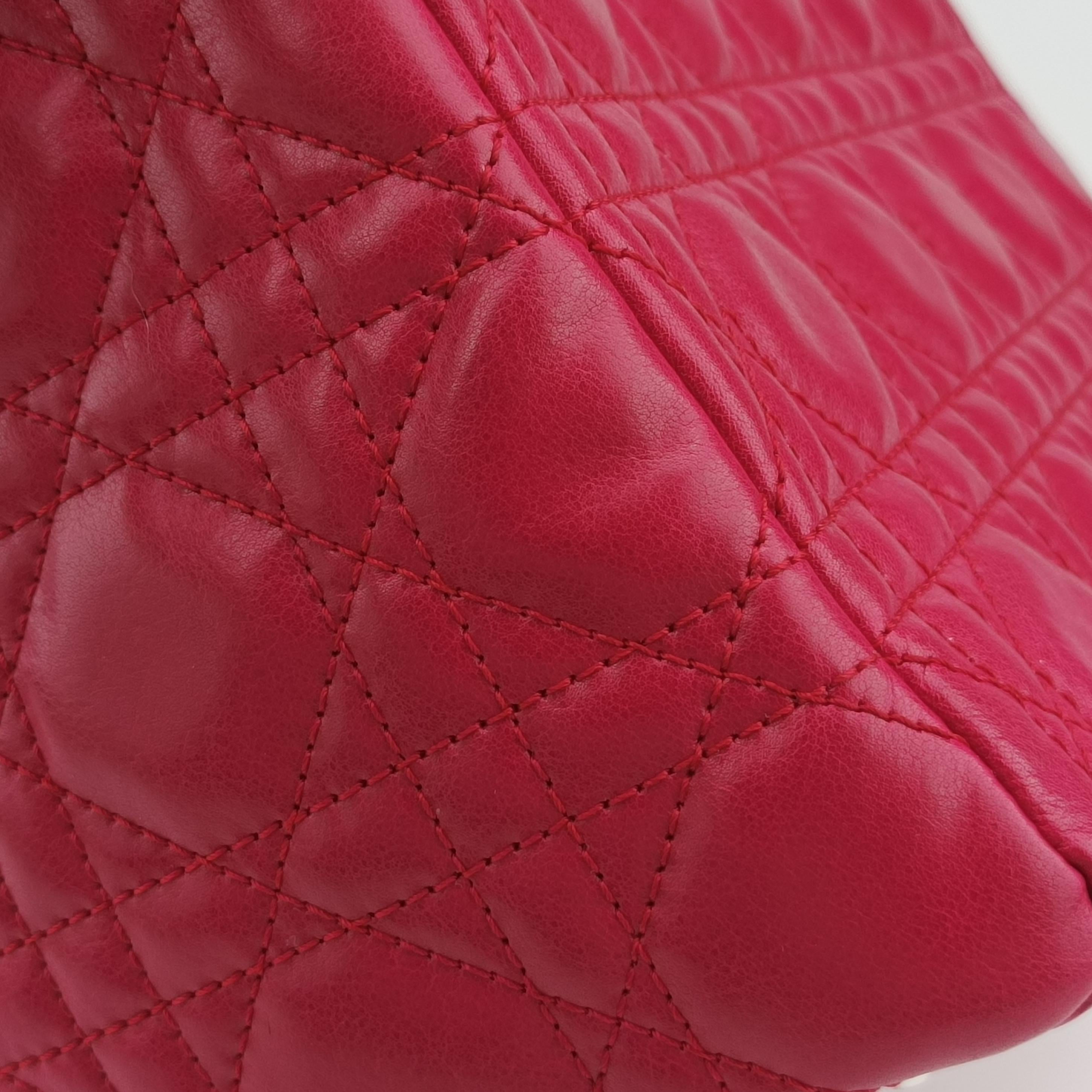 Lady Dior Red lambskin 11-MA-0171レディディオール レッド ラムスキン 11-MA-0171