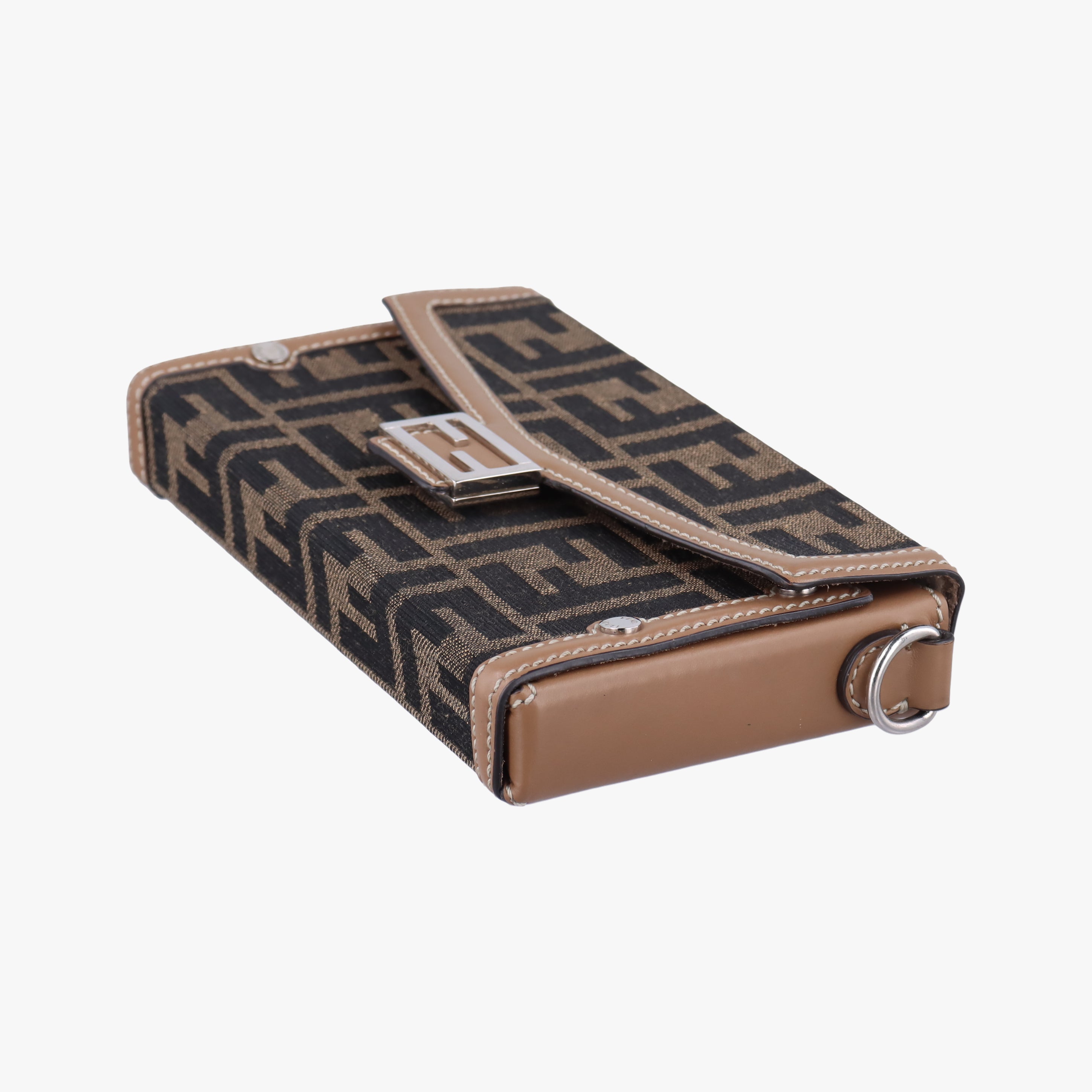 Zucca Soft Trunk Phone Pouch Brown Canvas 7AS139 7AS139-AFBV-229-0501ズッカ ソフトトランク スマホポーチ ブラウン キャンバス 7AS139 7AS139-AFBV-229-0501