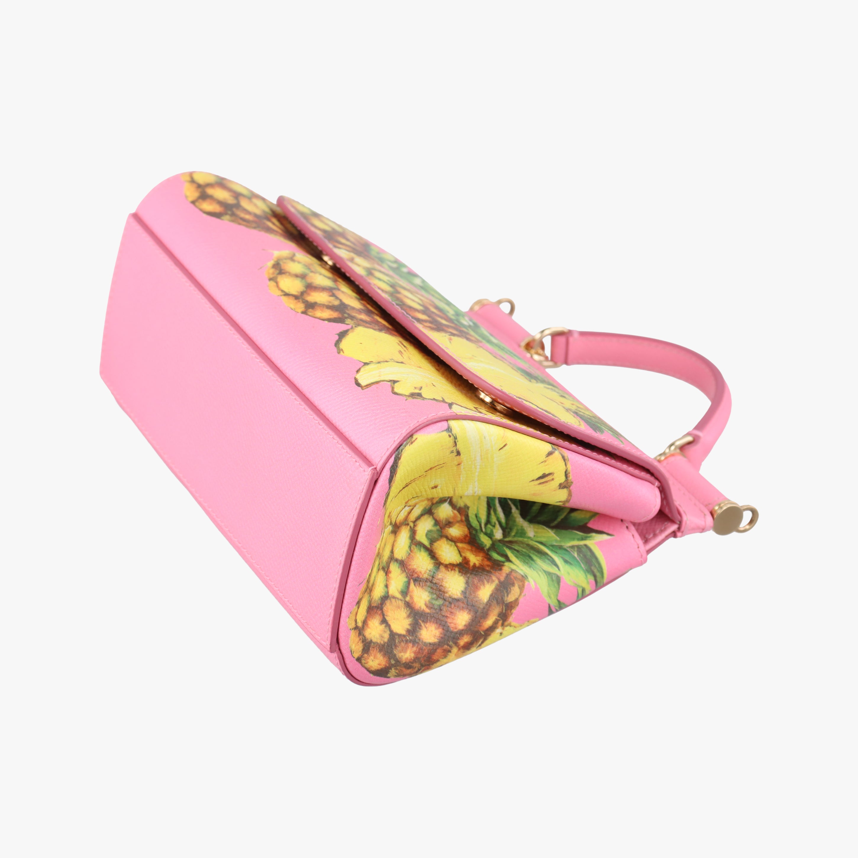 Pineapple pattern Sicily pink×Multicolour Leather 44パイナップル柄 シシリー ピンク×マルチカラー レザー 44