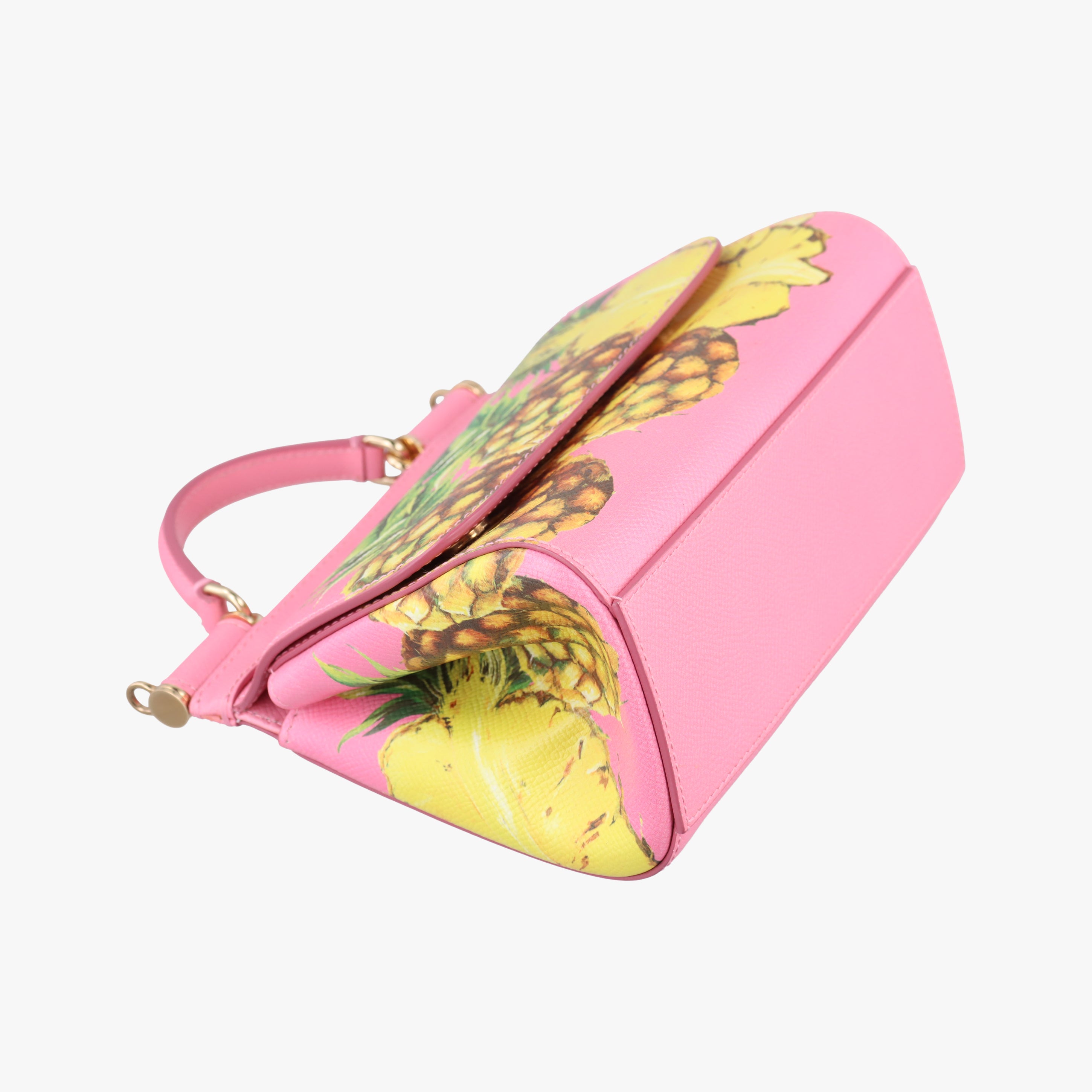 Pineapple pattern Sicily pink×Multicolour Leather 44パイナップル柄 シシリー ピンク×マルチカラー レザー 44