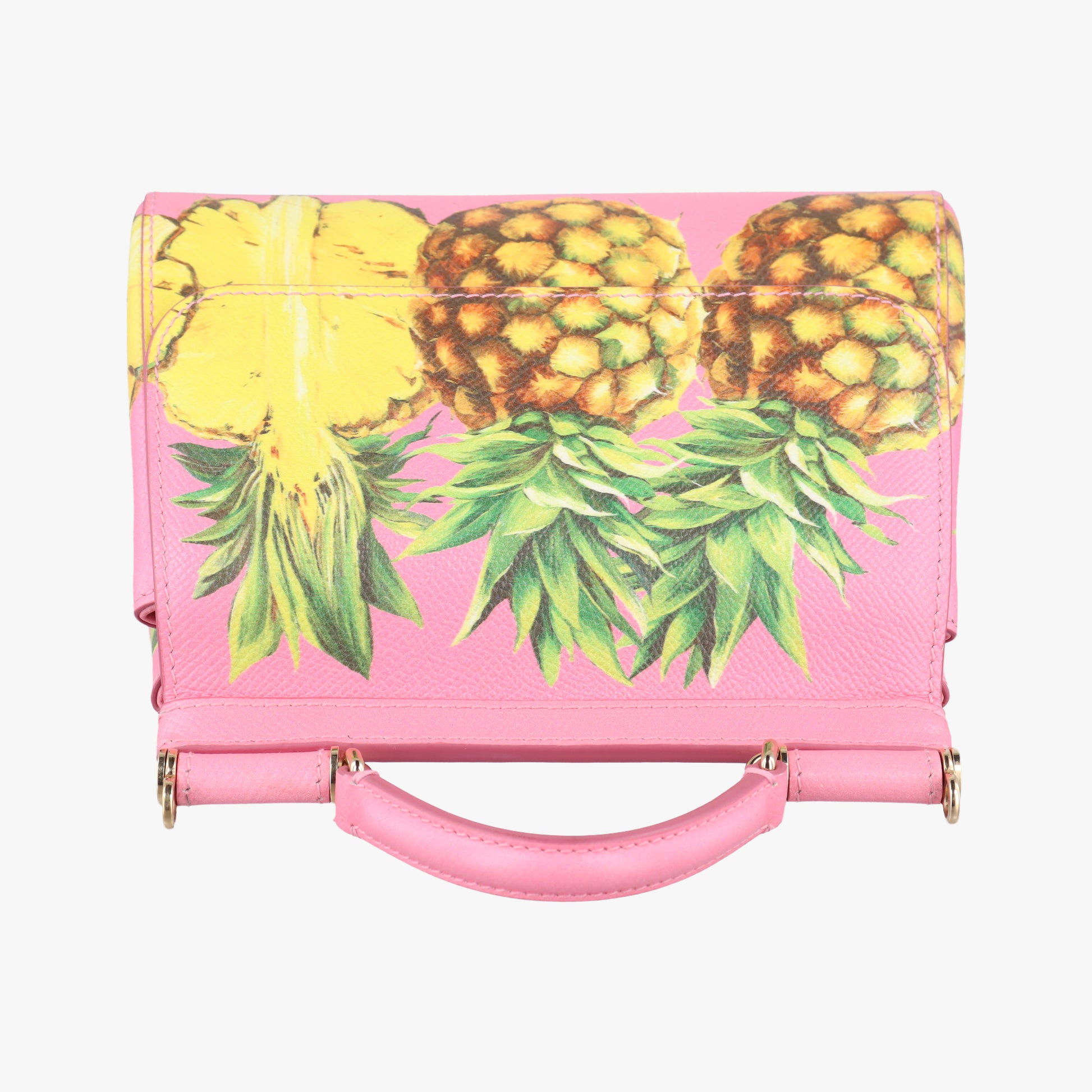 Pineapple pattern Sicily pink×Multicolour Leather 44パイナップル柄 シシリー ピンク×マルチカラー レザー 44