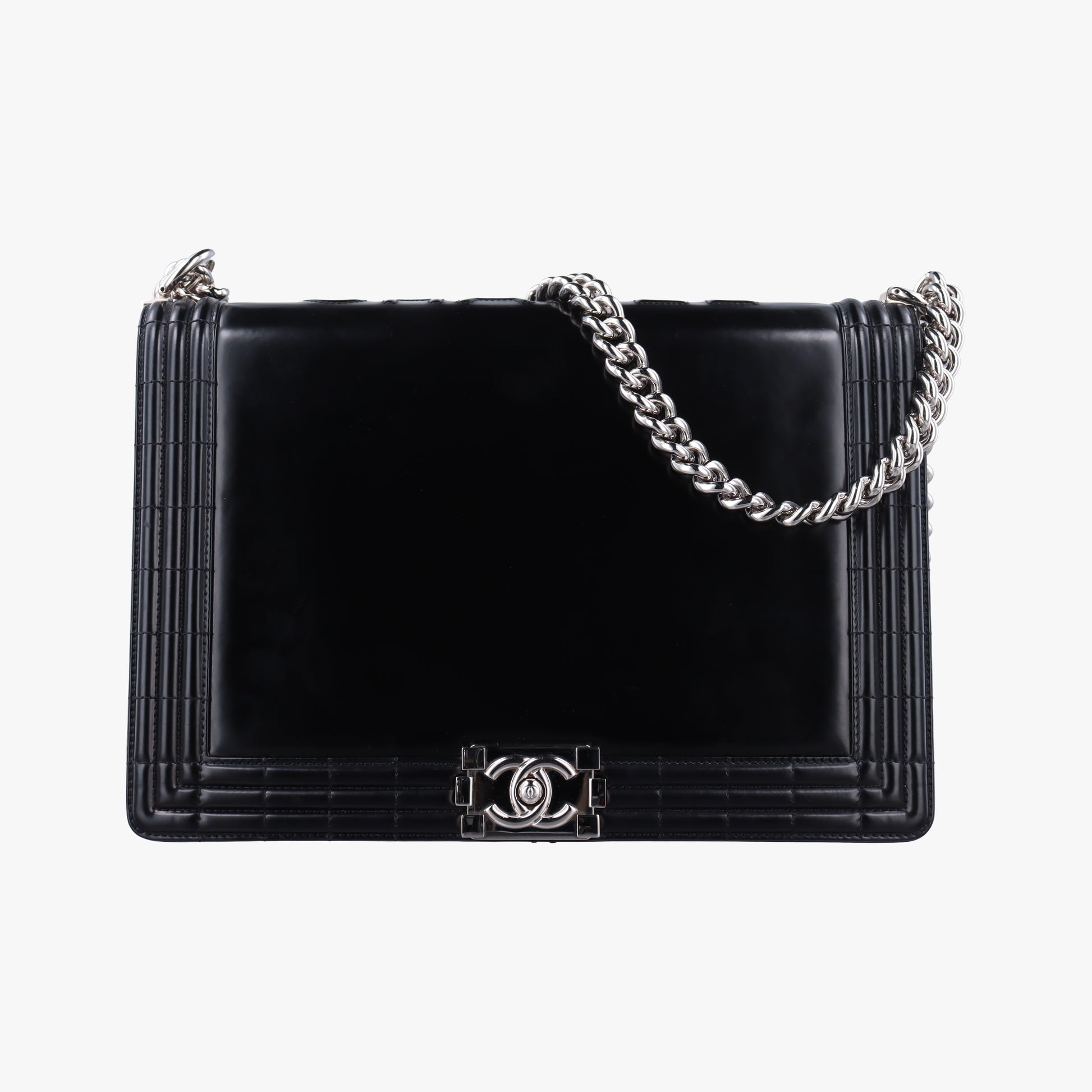 BOY CHANEL Black Enamel A67021 17001419ボーイシャネル ブラック エナメル A67021 17001419