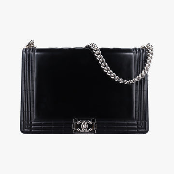 BOY CHANEL Black Enamel A67021 17001419ボーイシャネル ブラック エナメル A67021 17001419