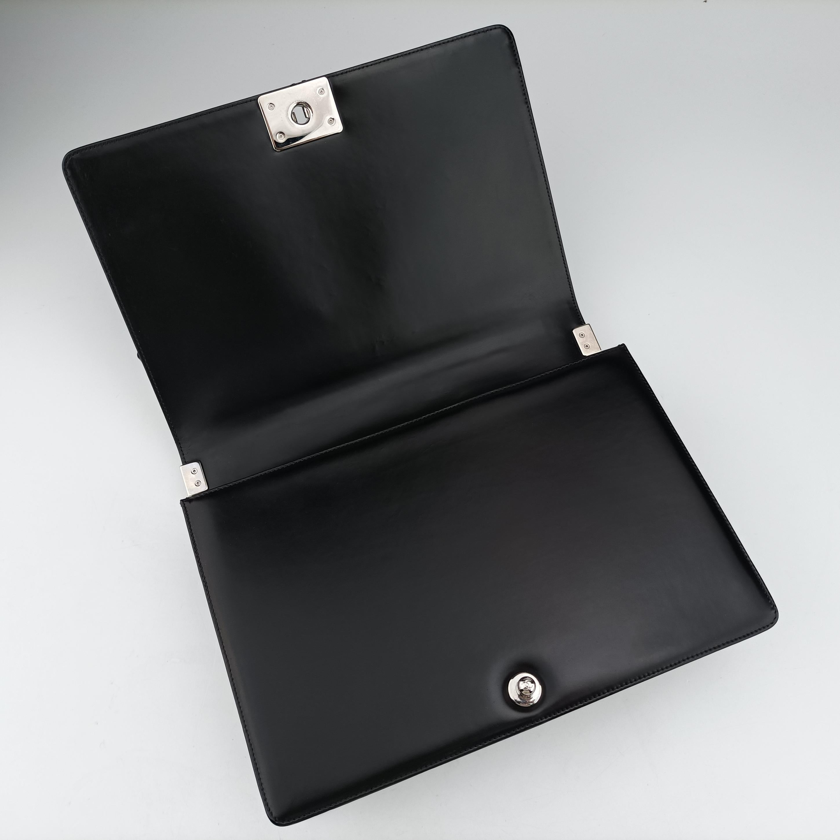 BOY CHANEL Black Enamel A67021 17001419ボーイシャネル ブラック エナメル A67021 17001419