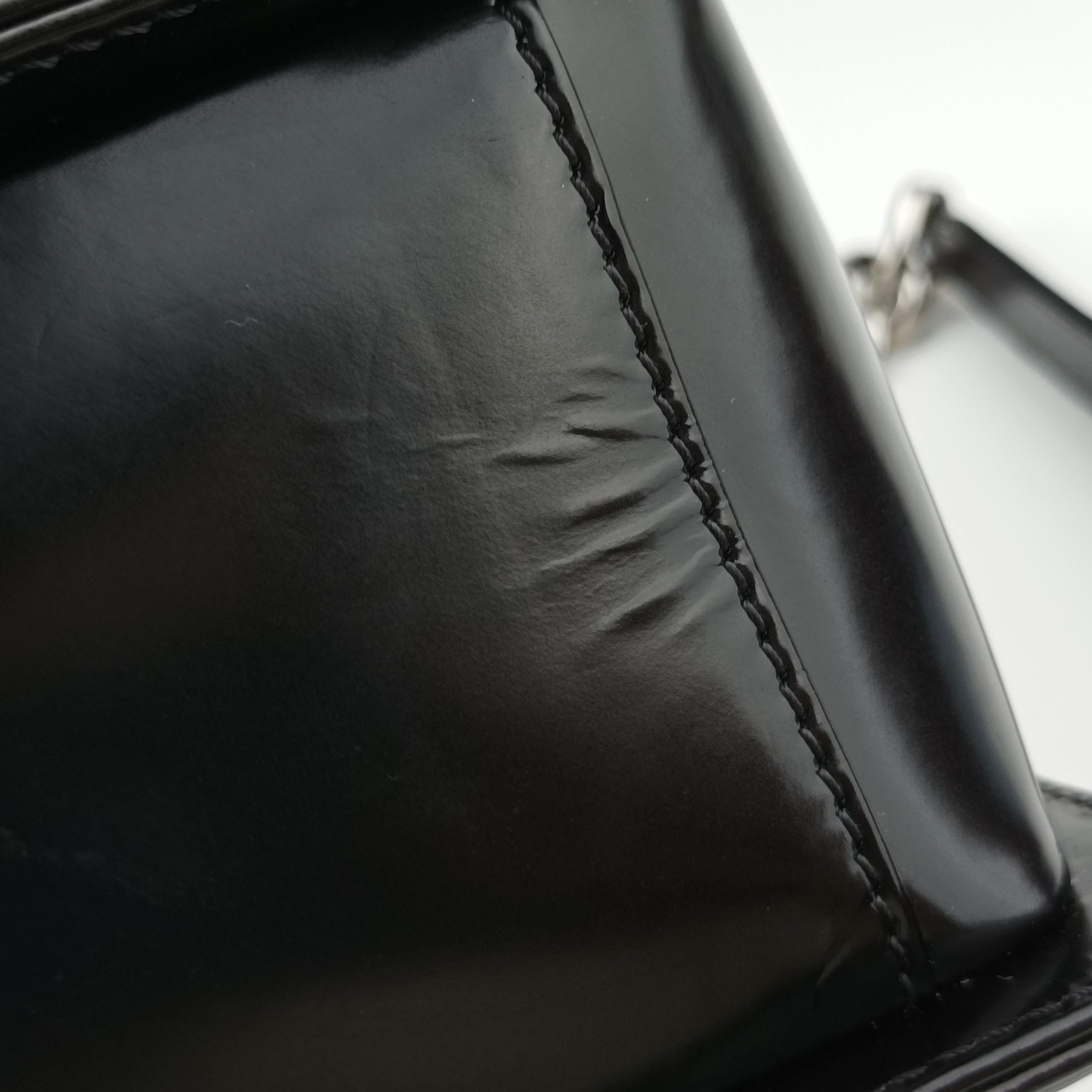 BOY CHANEL Black Enamel A67021 17001419ボーイシャネル ブラック エナメル A67021 17001419
