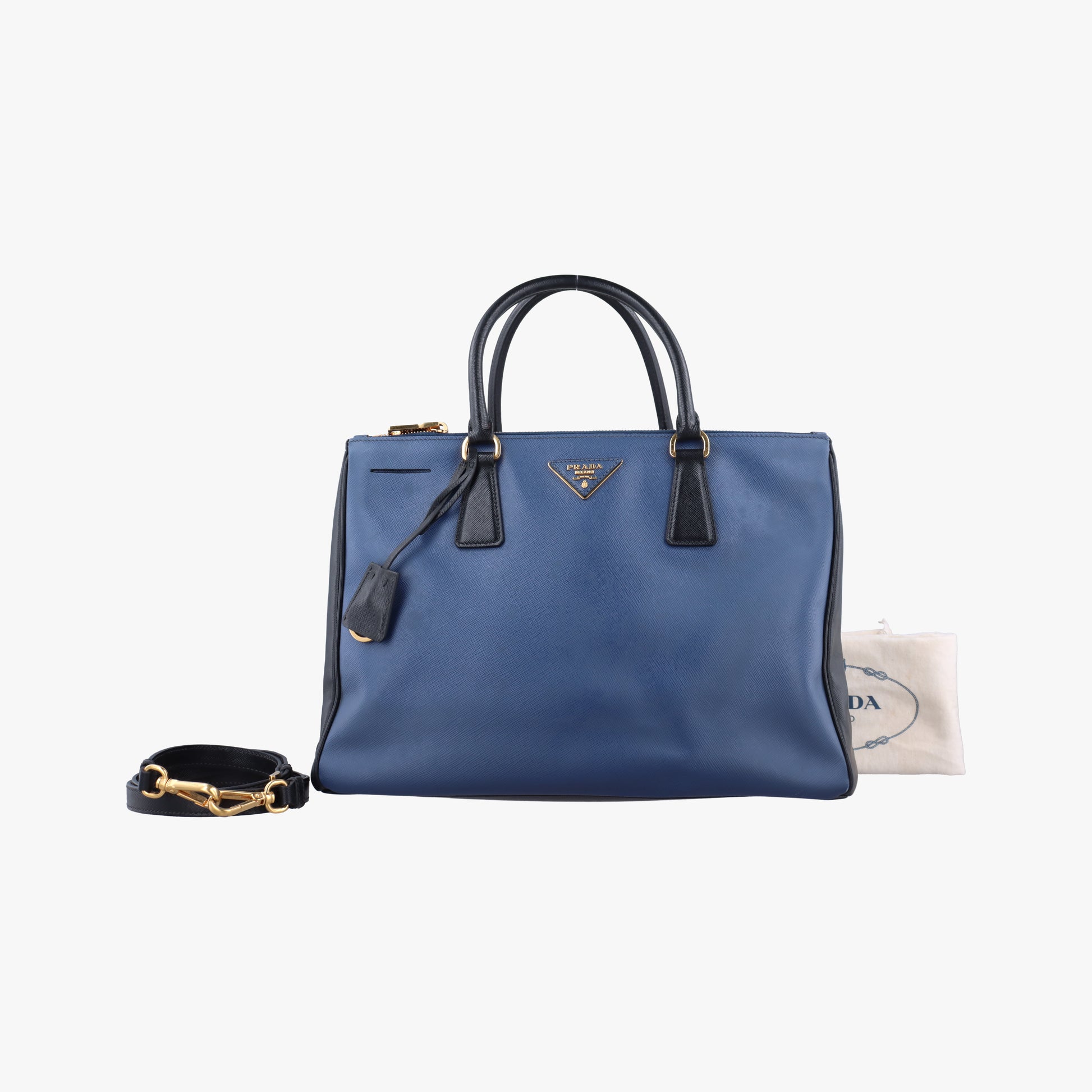 Galleria Navy × Black SAFFIANO Leather B2830A 14/Gガレリア ネイビー×ブラック サフィアーノ レザー B2830A 14/G