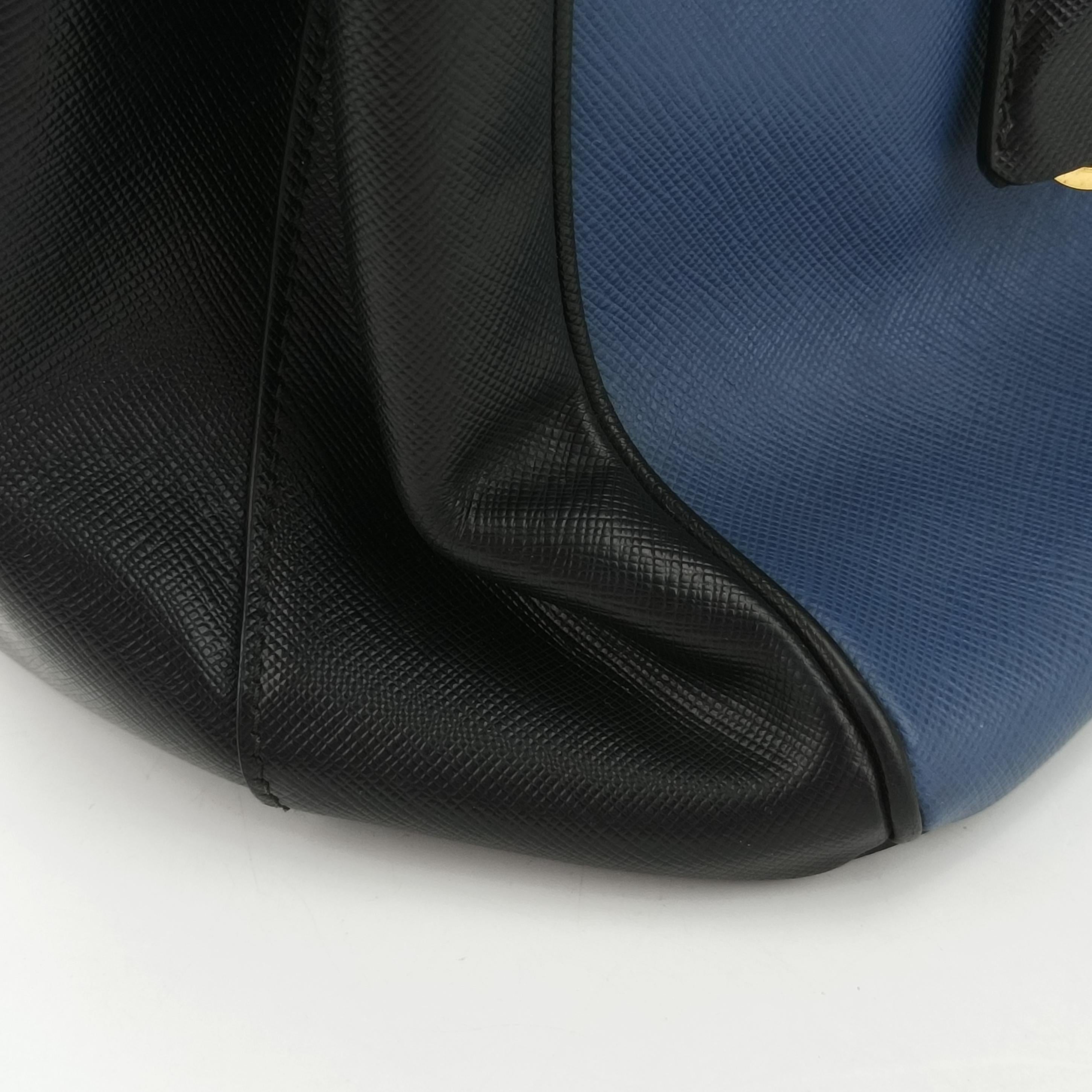 Galleria Navy × Black SAFFIANO Leather B2830A 14/Gガレリア ネイビー×ブラック サフィアーノ レザー B2830A 14/G