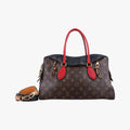 TUILERIES tote Brown x Noir x Red Monogram Canvas ácalf leather M41454 AA0127テュイルリートート モノグラム/ブラウン系 x ノワール x レッド モノグラムキャンバス×カーフレザー M41454 AA0127