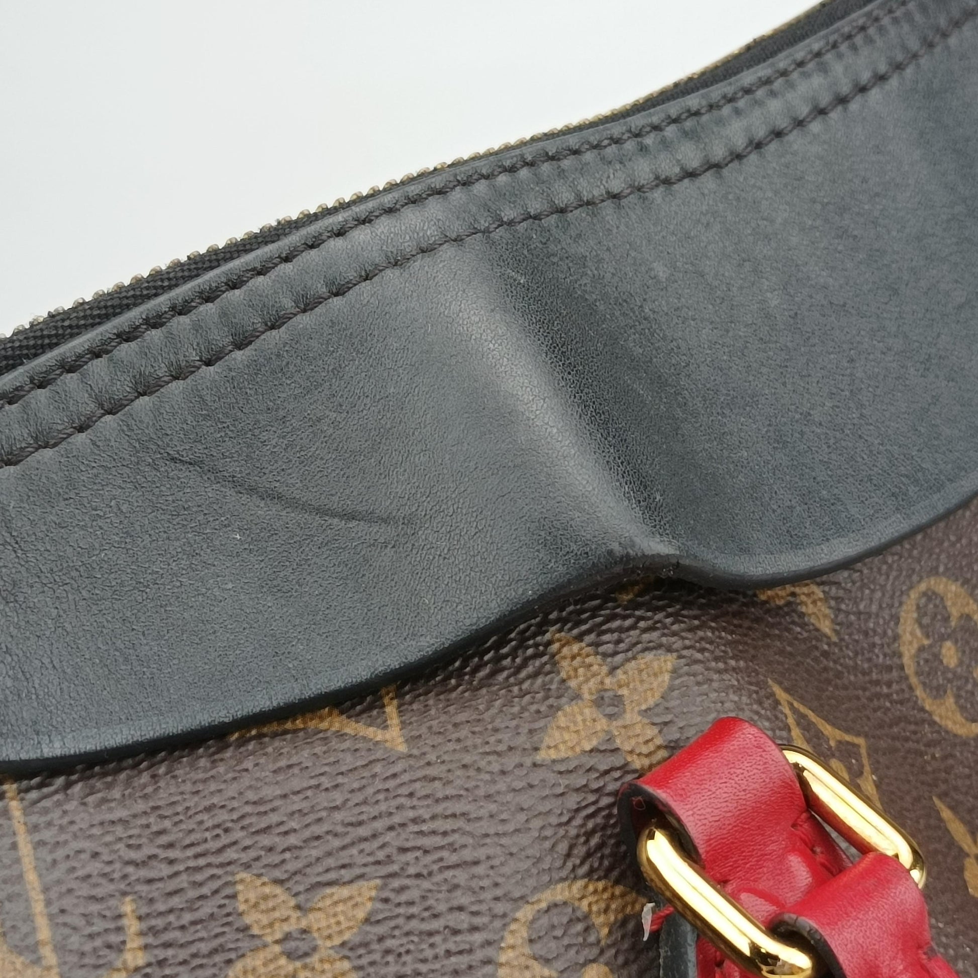 TUILERIES tote Brown x Noir x Red Monogram Canvas ácalf leather M41454 AA0127テュイルリートート モノグラム/ブラウン系 x ノワール x レッド モノグラムキャンバス×カーフレザー M41454 AA0127