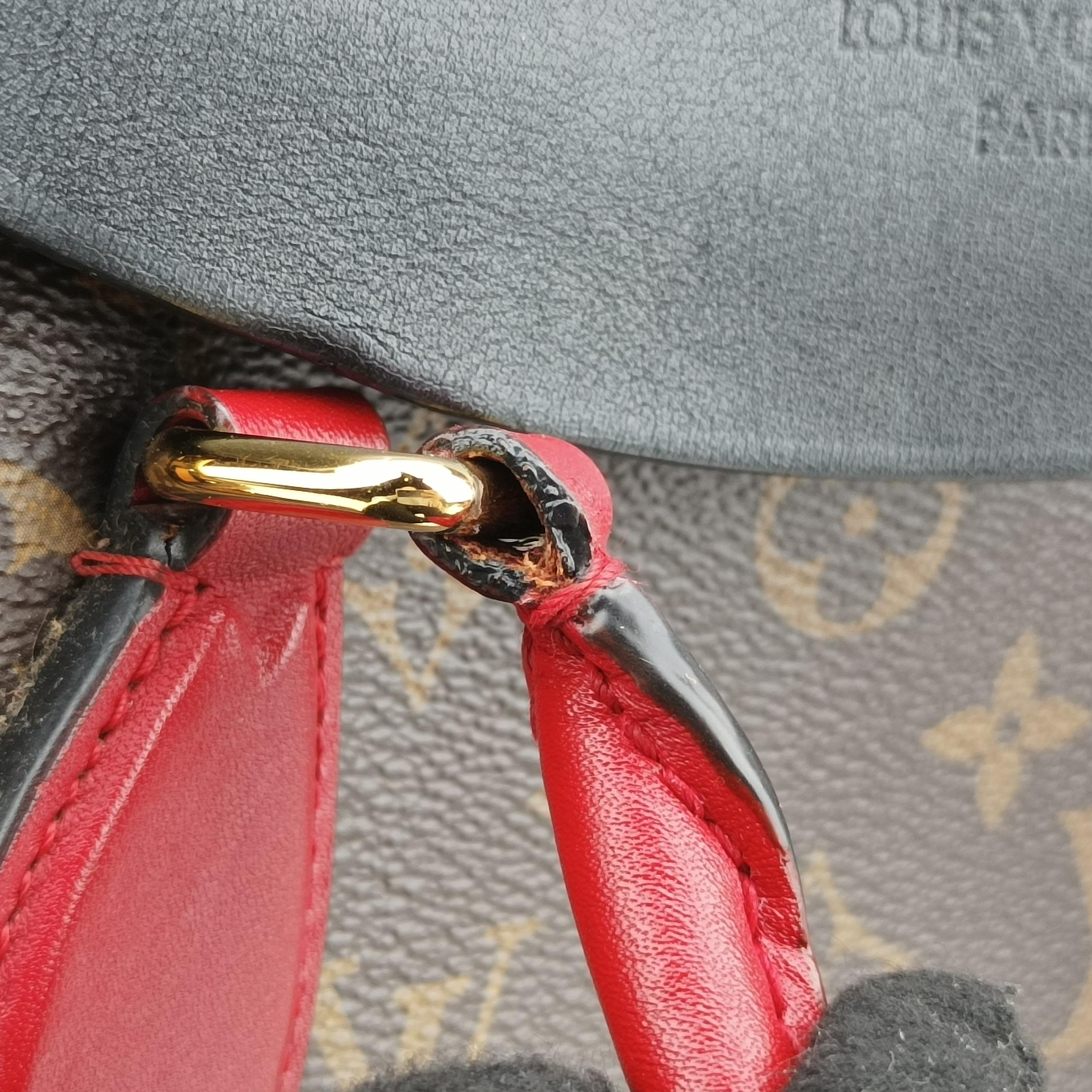 TUILERIES tote Brown x Noir x Red Monogram Canvas ácalf leather M41454 AA0127テュイルリートート モノグラム/ブラウン系 x ノワール x レッド モノグラムキャンバス×カーフレザー M41454 AA0127