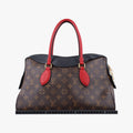 TUILERIES tote Brown x Noir x Red Monogram Canvas ácalf leather M41454 AA0127テュイルリートート モノグラム/ブラウン系 x ノワール x レッド モノグラムキャンバス×カーフレザー M41454 AA0127