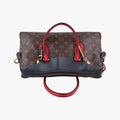TUILERIES tote Brown x Noir x Red Monogram Canvas ácalf leather M41454 AA0127テュイルリートート モノグラム/ブラウン系 x ノワール x レッド モノグラムキャンバス×カーフレザー M41454 AA0127