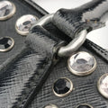 Studs Pyramid Frame Satchel Black Patent 180 8スタッズピラミッドフレームサッチェル ブラック パテント 180 8