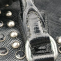 Studs Pyramid Frame Satchel Black Patent 180 8スタッズピラミッドフレームサッチェル ブラック パテント 180 8